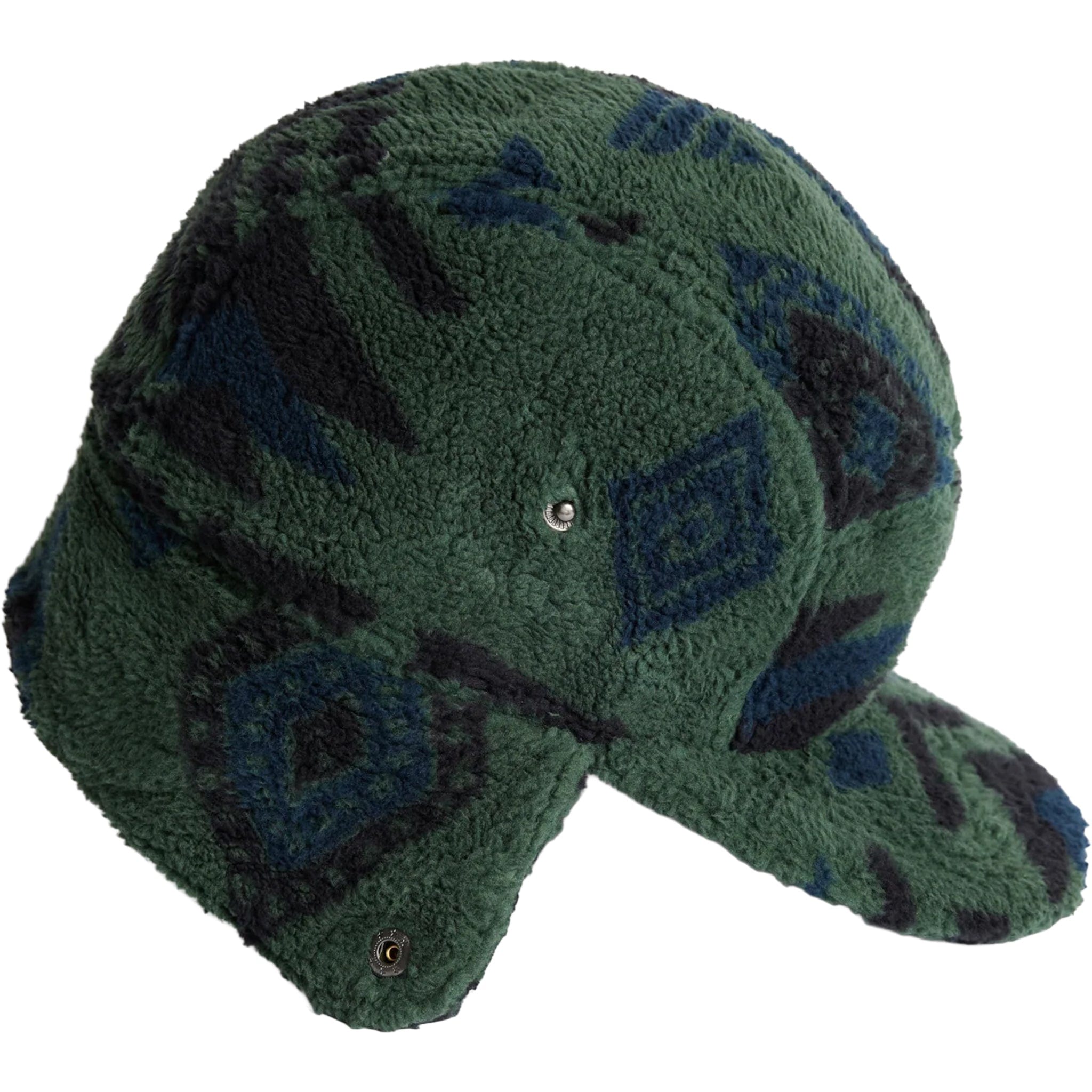 Autumn Fleece Flap Cap Green - Sanction Skate And Snow