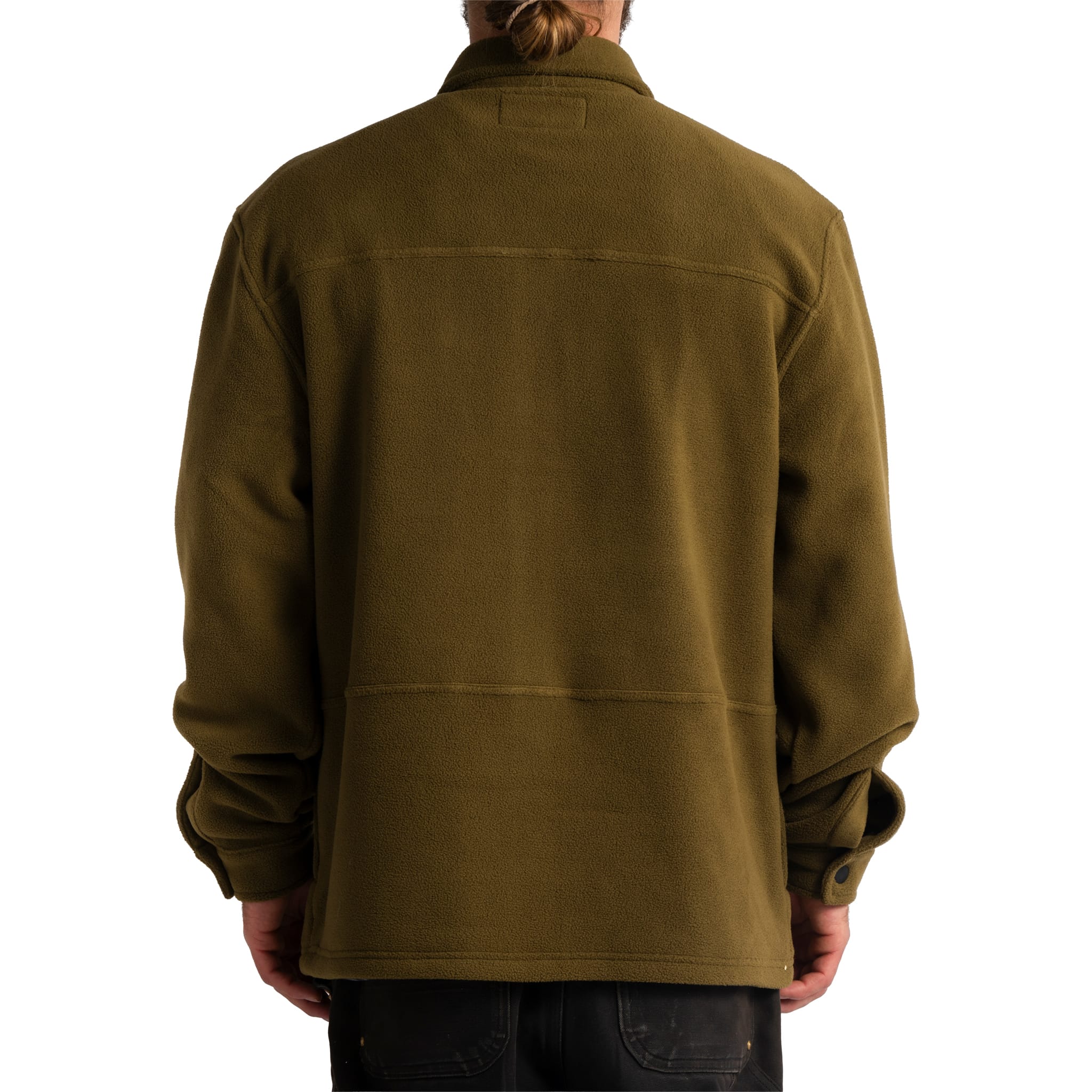 Autumn Fleece Shirt Dark Olive Mens Thermal