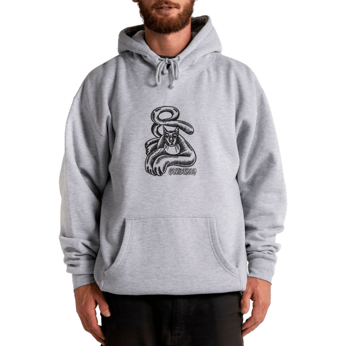 Autumn Jamie Cat Hooded Fleece Heather Grey 2027 Sweatshirts