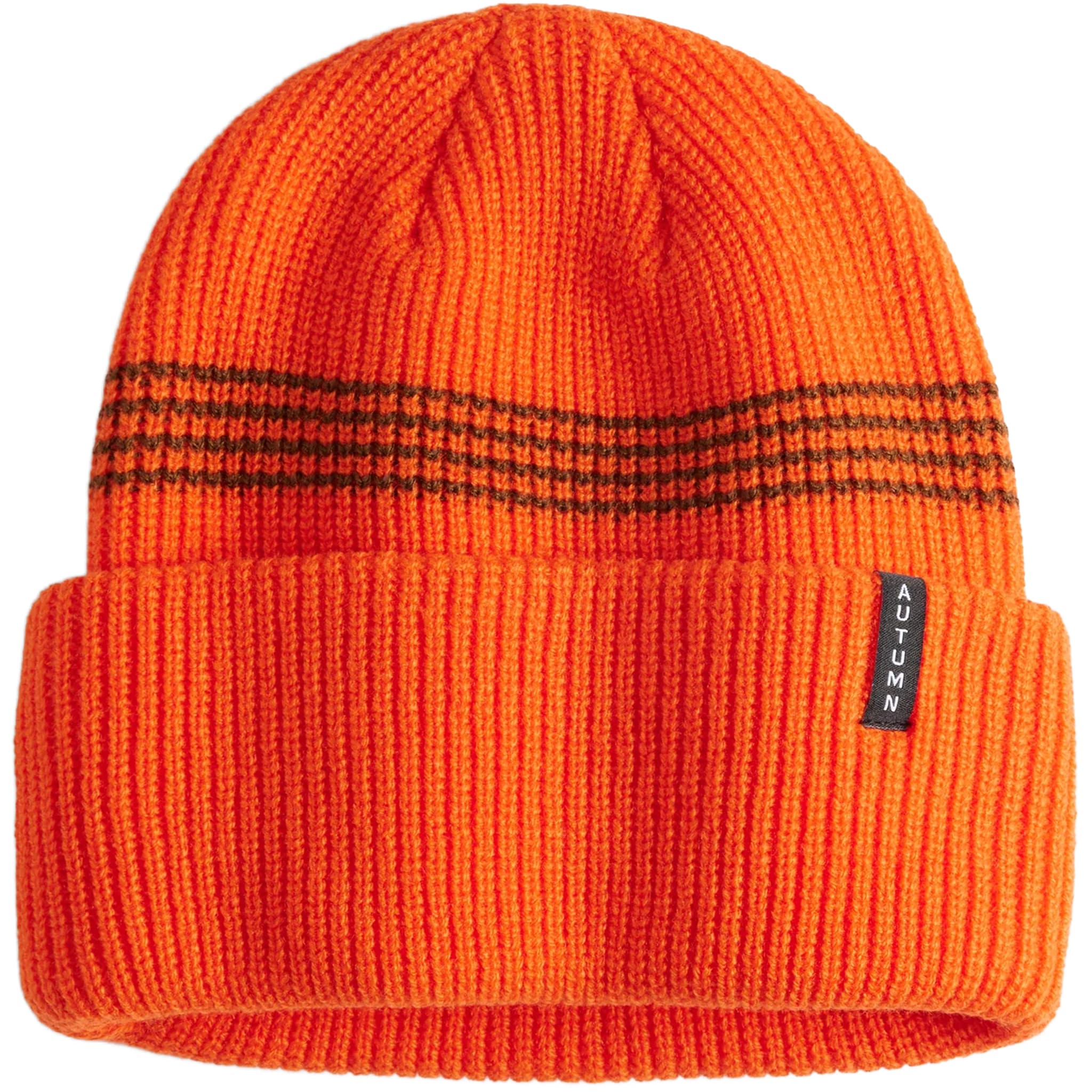 Autumn Mini Stripe Beanie Safety Orange Beanie