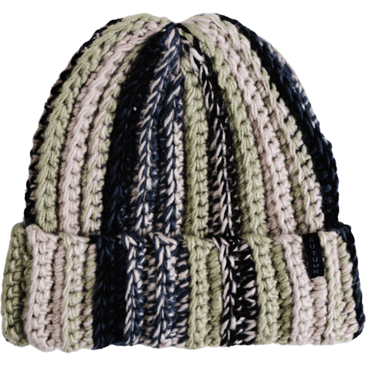 Autumn Patchwork Beanie Sand Beanies