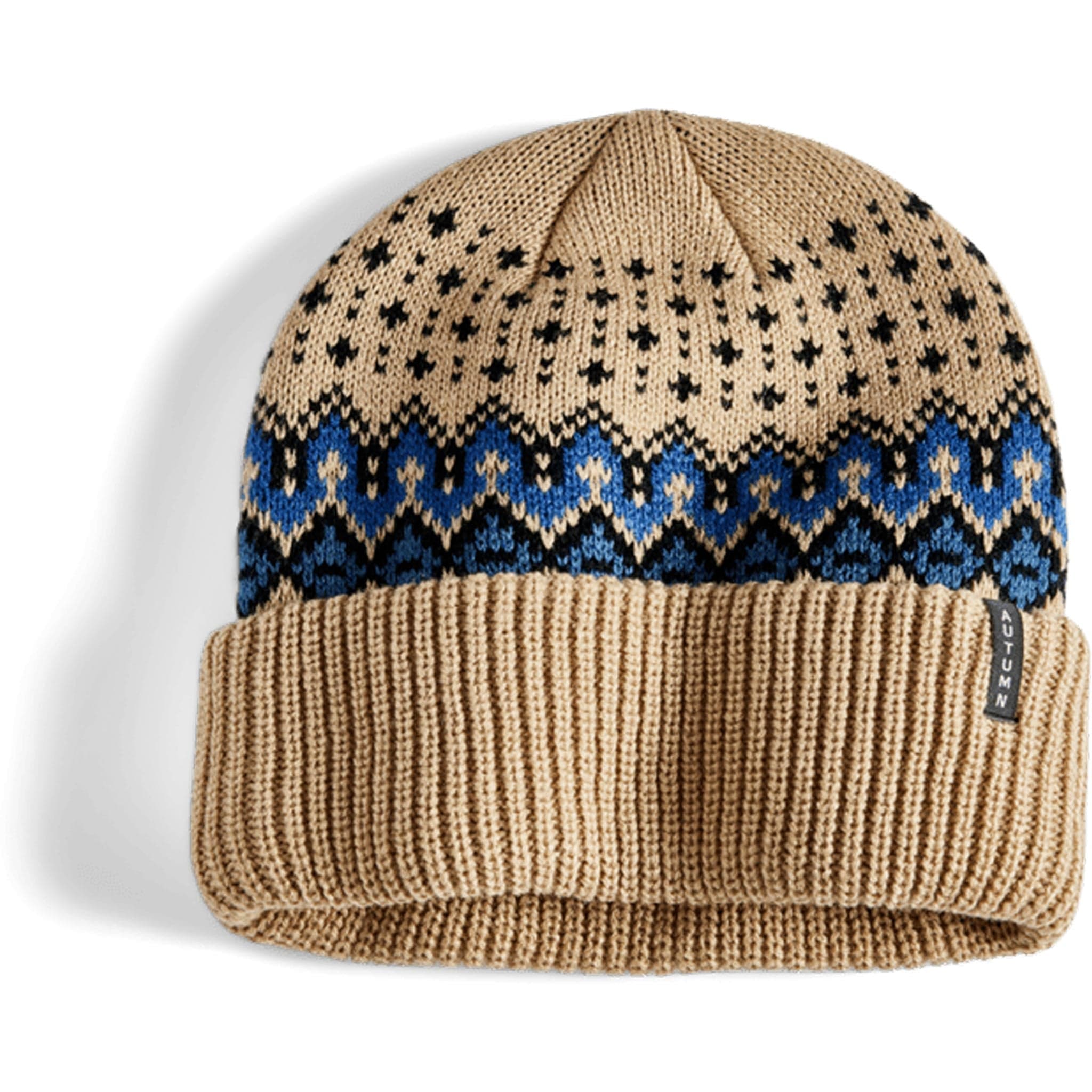 Autumn Select Fair Isle Beanie Khaki Beanie