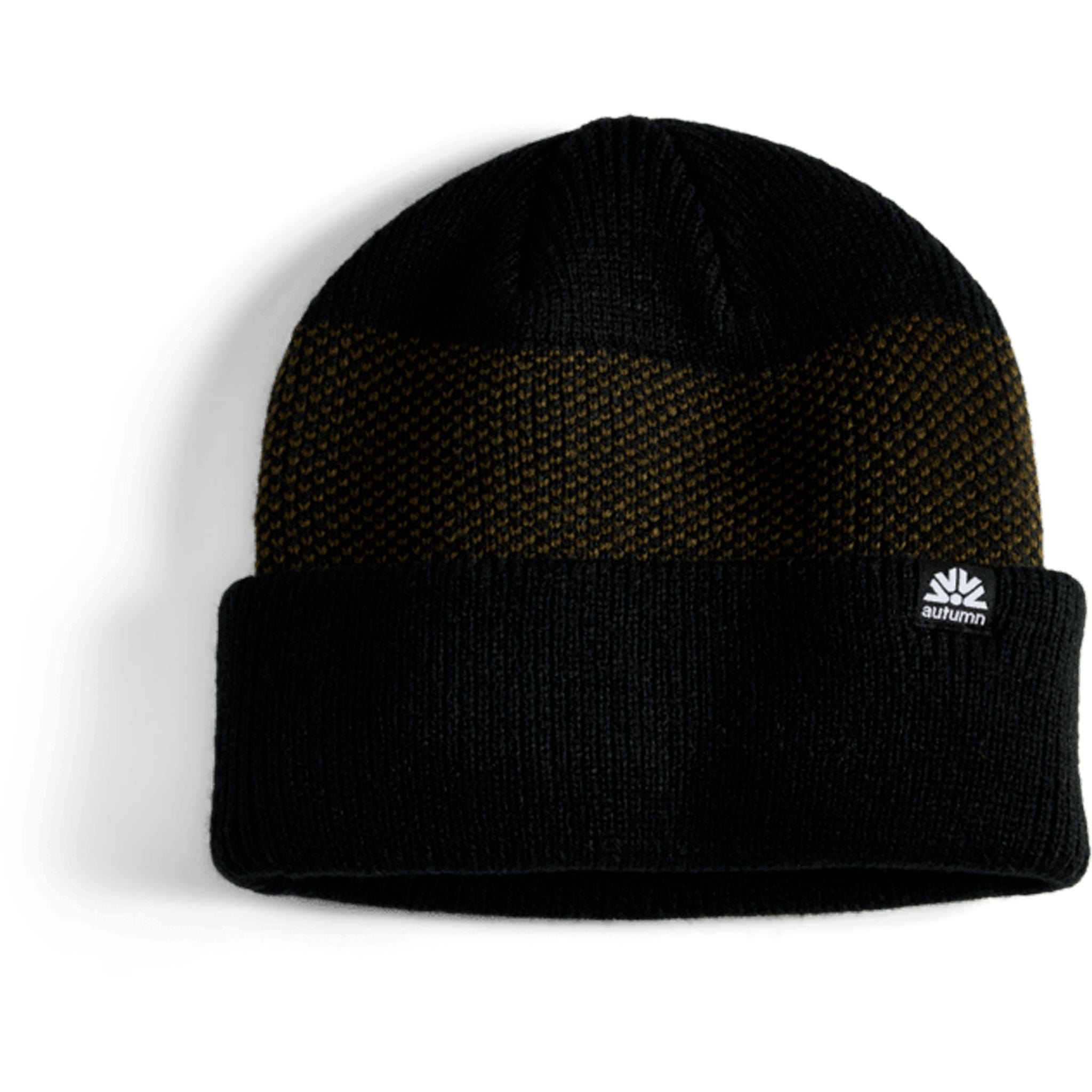 Autumn Simple Birdseye Beanie Black Beanie