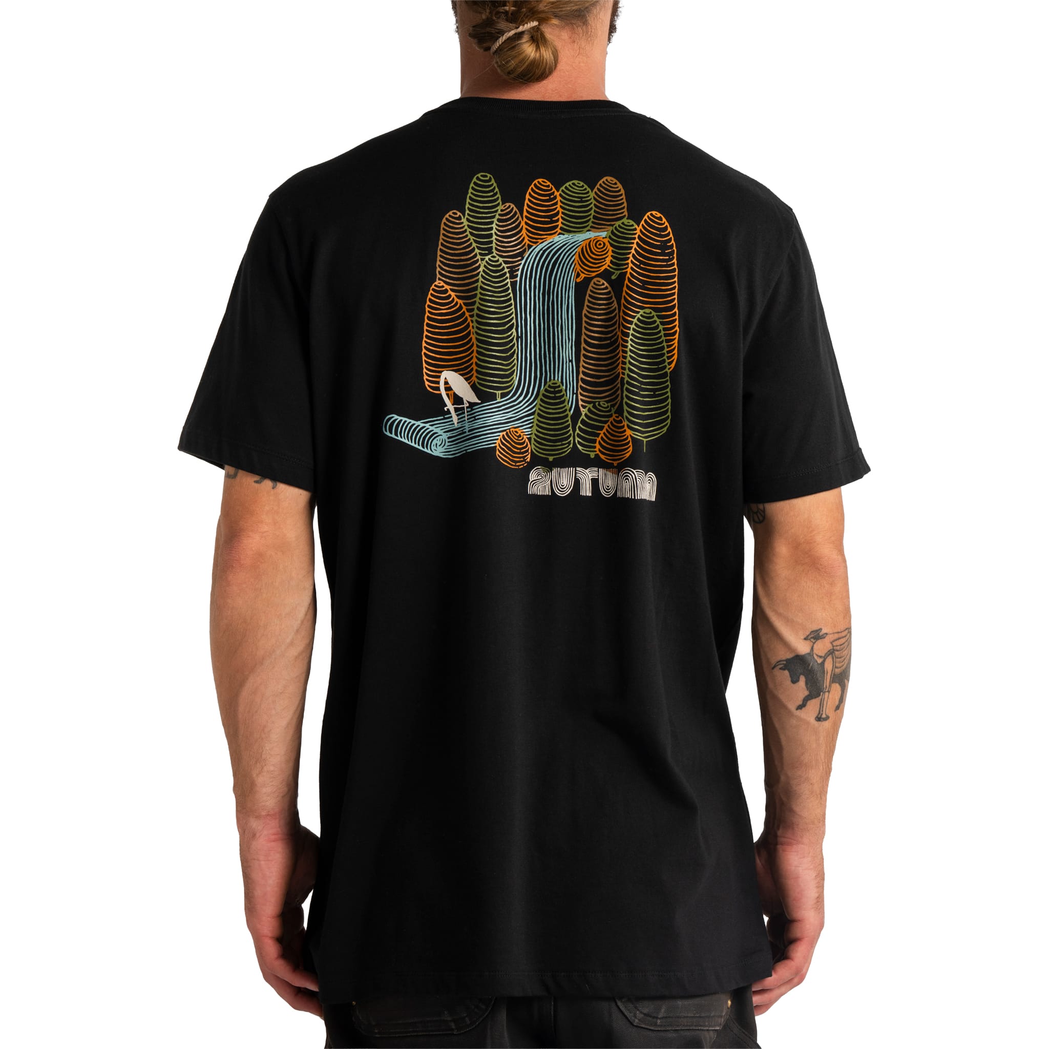 Autumn Soy Foliage T-Shirt Black T Shirt