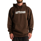 Autumn Soy Font Fleece Hoodie Brown Sweatshirts