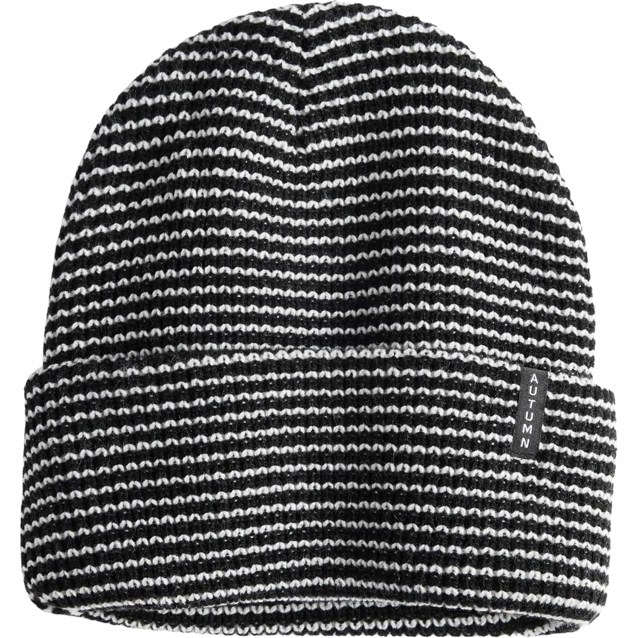 Autumn Stripe Beanie Black Beanie
