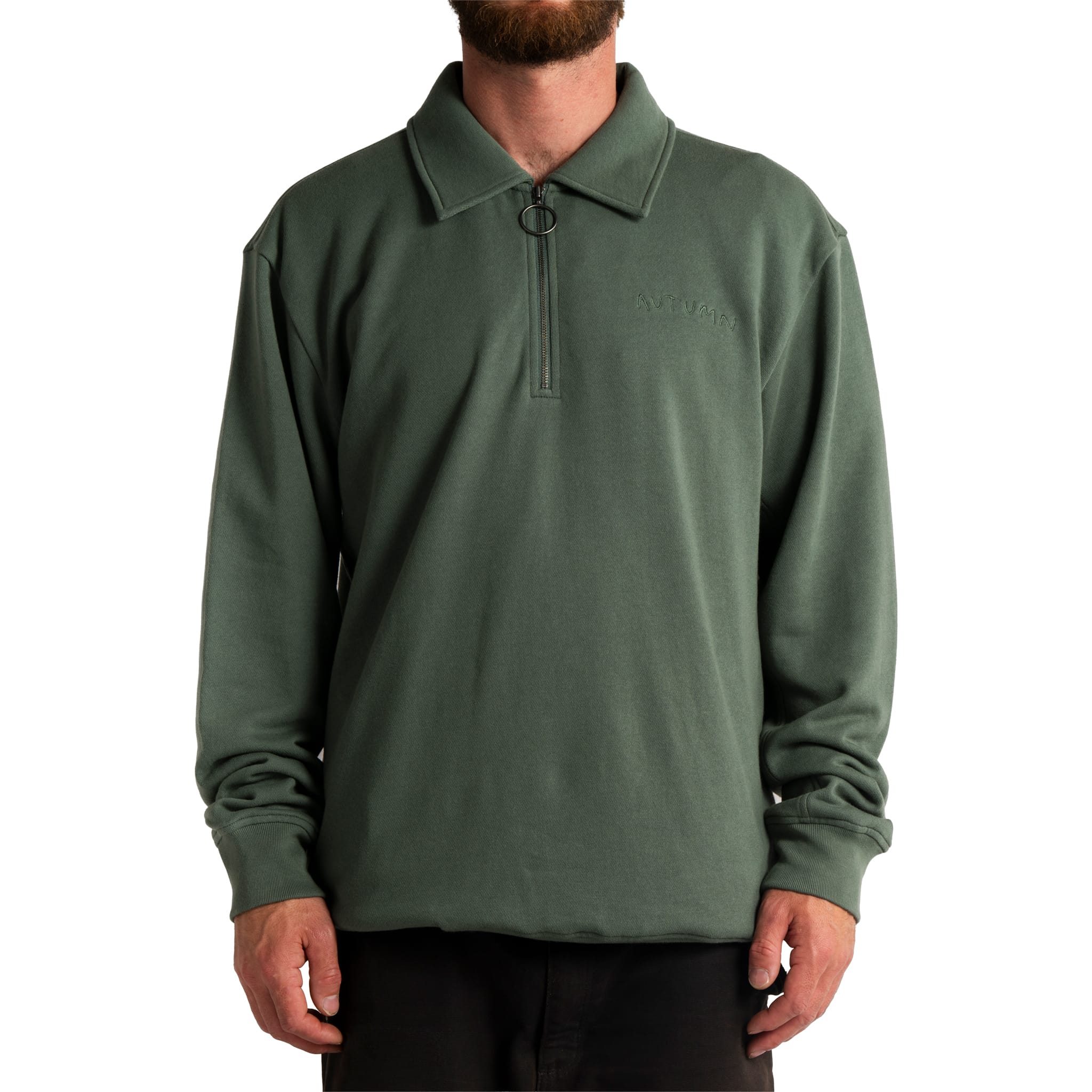 Autumn Zip Rugby Fir Sweatshirts