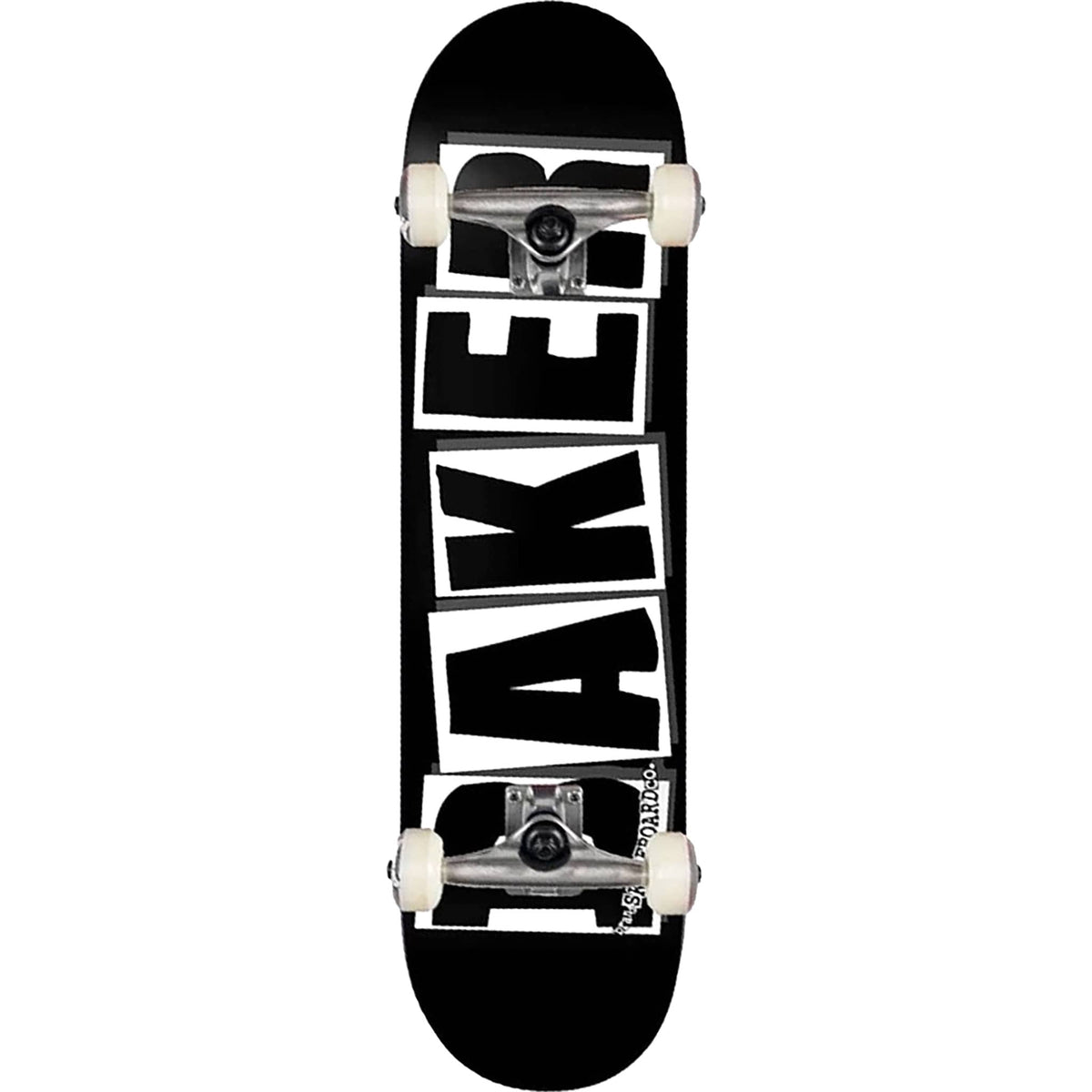 Baker Brand Logo Black Skateboard Complete 8.25" Skateboard Complete