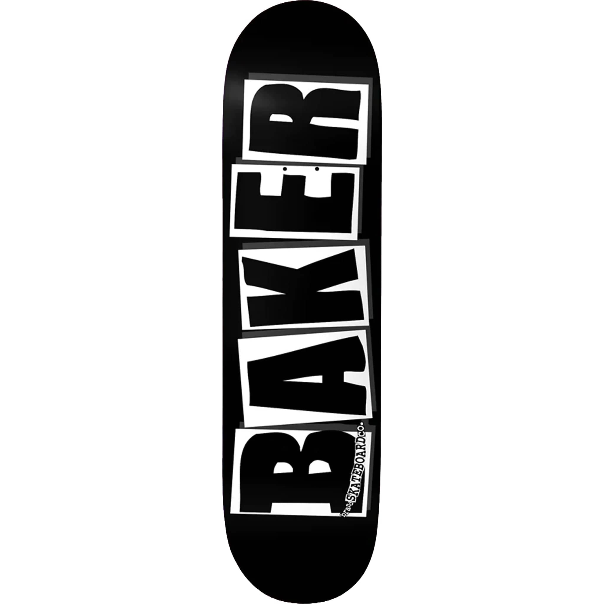 Baker Brand Logo Black White Skateboard Deck 8.25" Skateboard