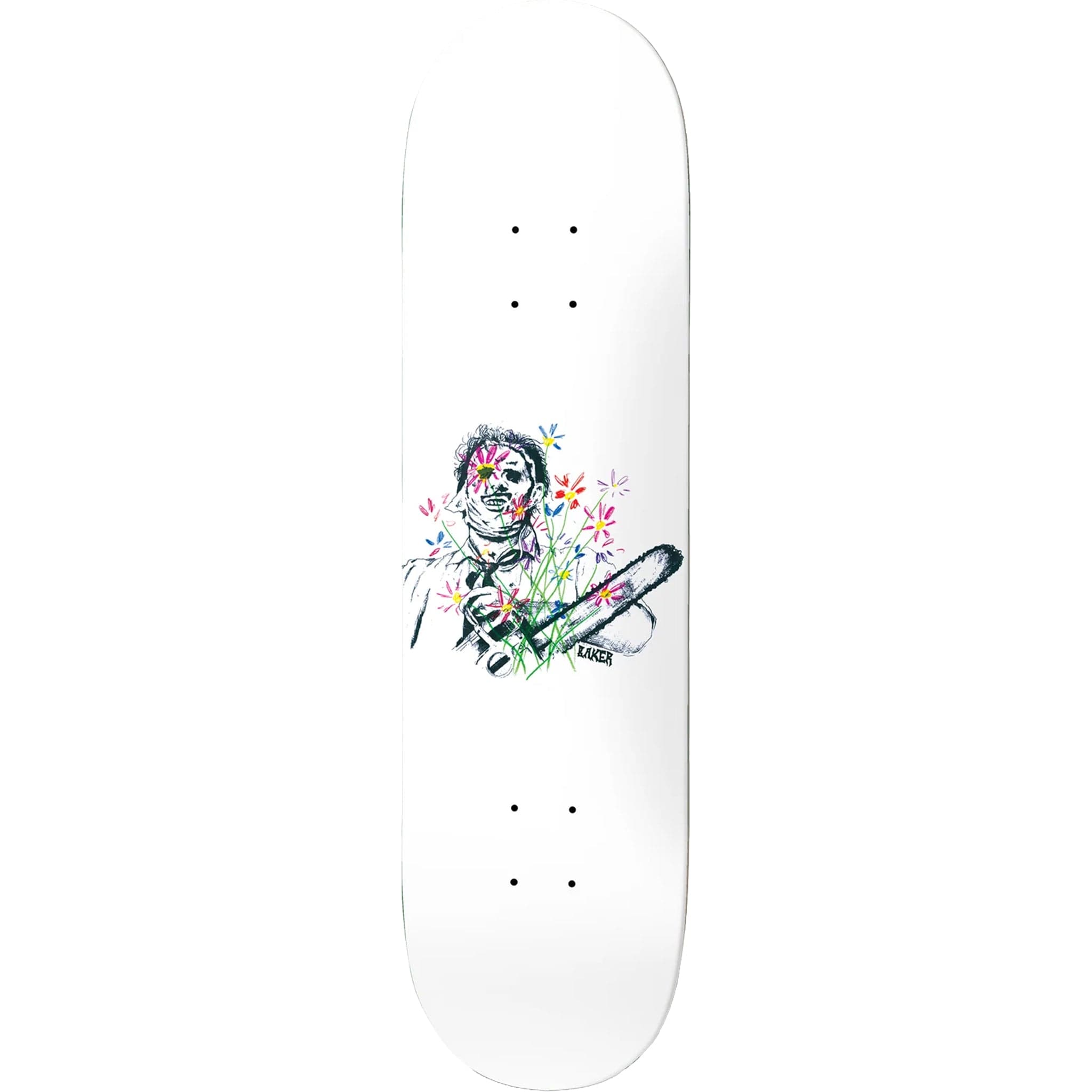 Baker Casper Texas Flowers Skateboard Deck 8.5" Skateboard