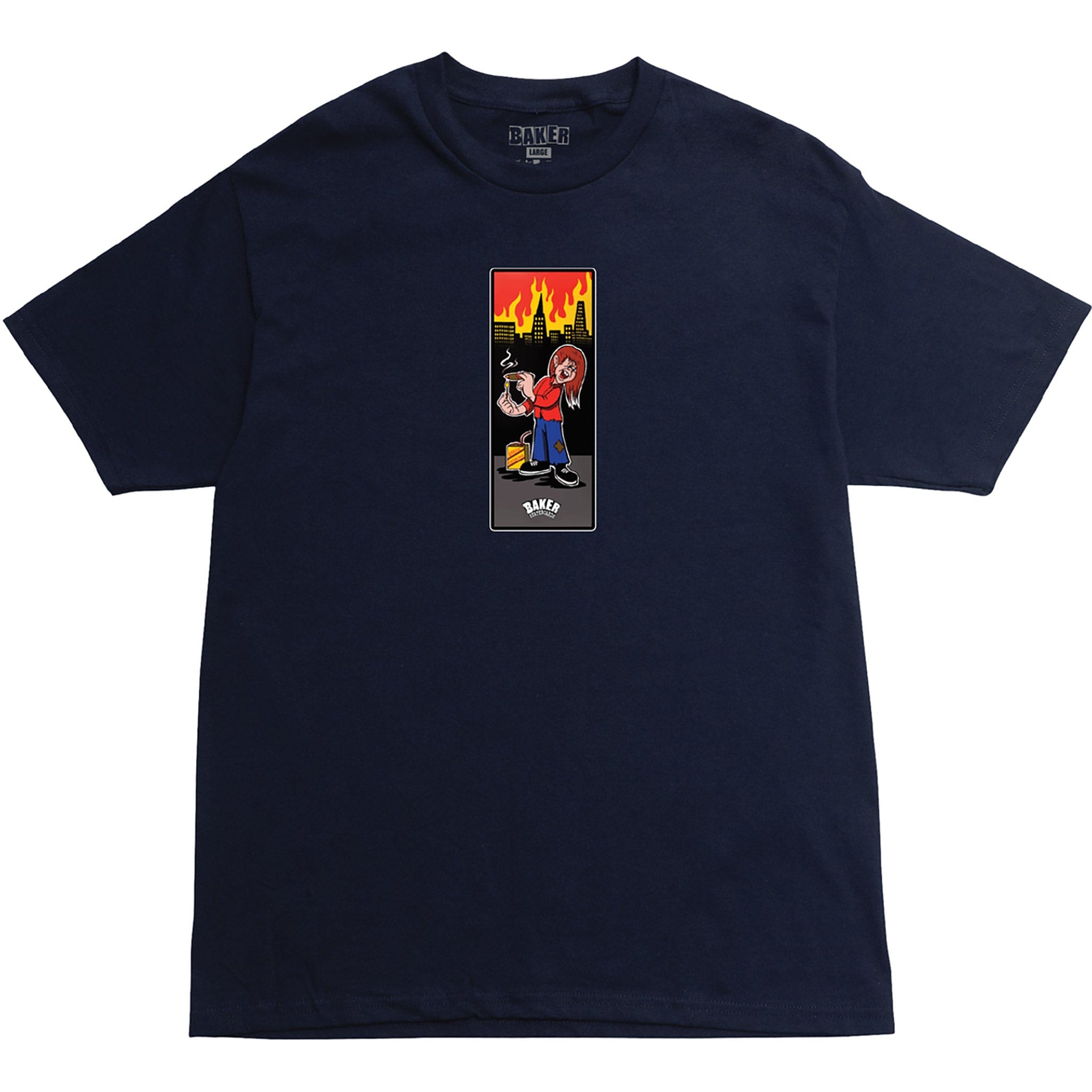 Baker Lampwick Tee Navy T Shirt