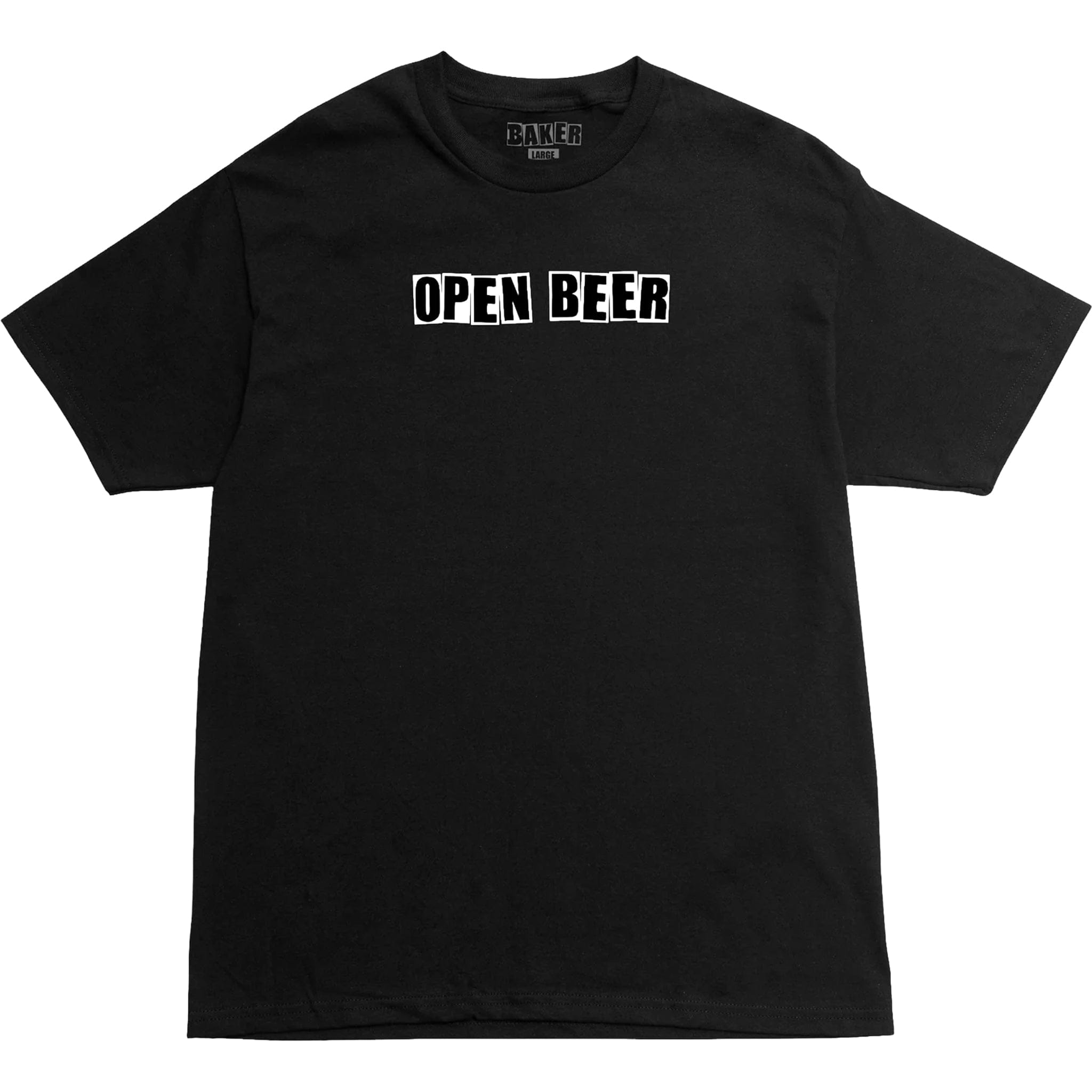 Baker Open Beer T-Shirt Black T Shirt