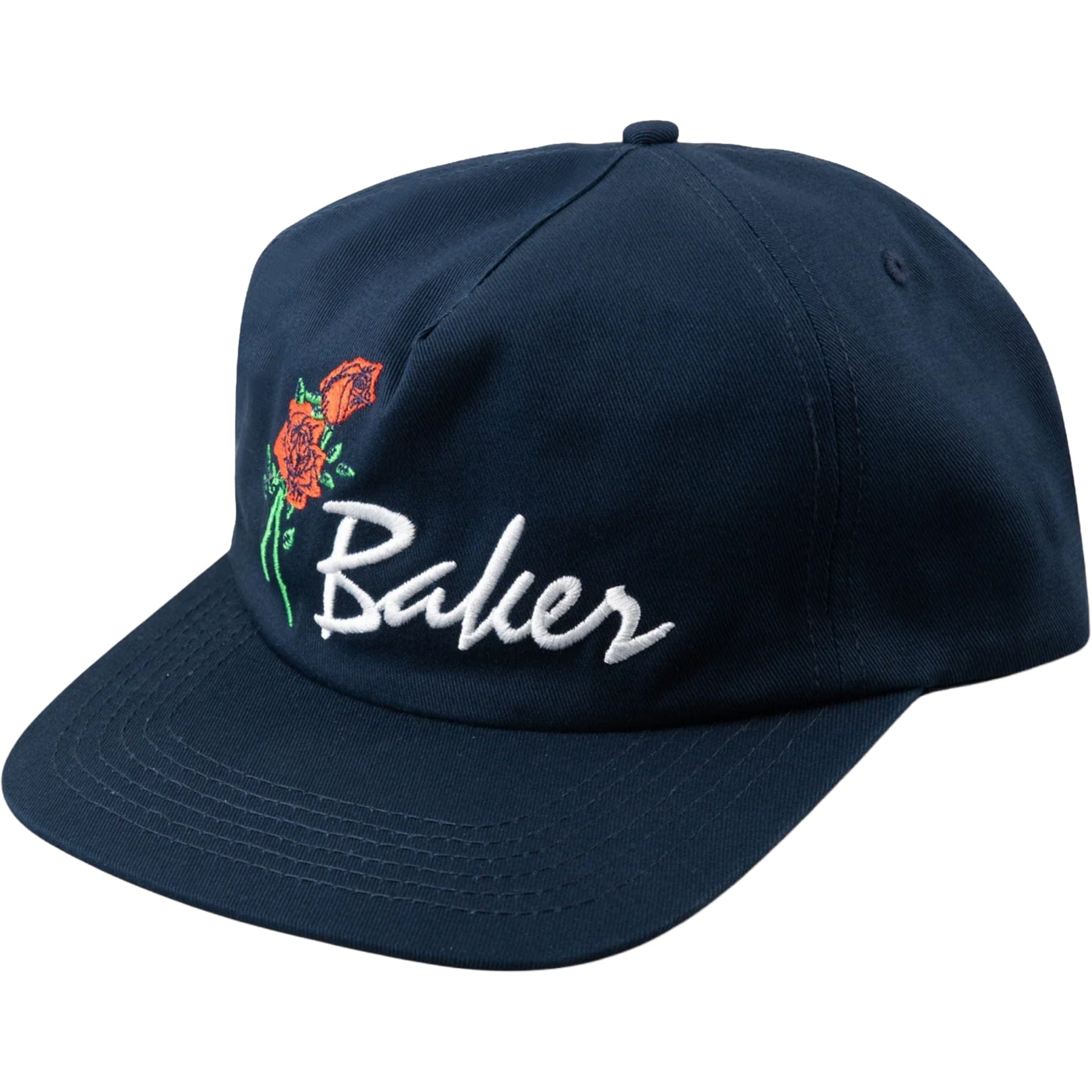 Baker Roses Snapback Hat Navy Hats