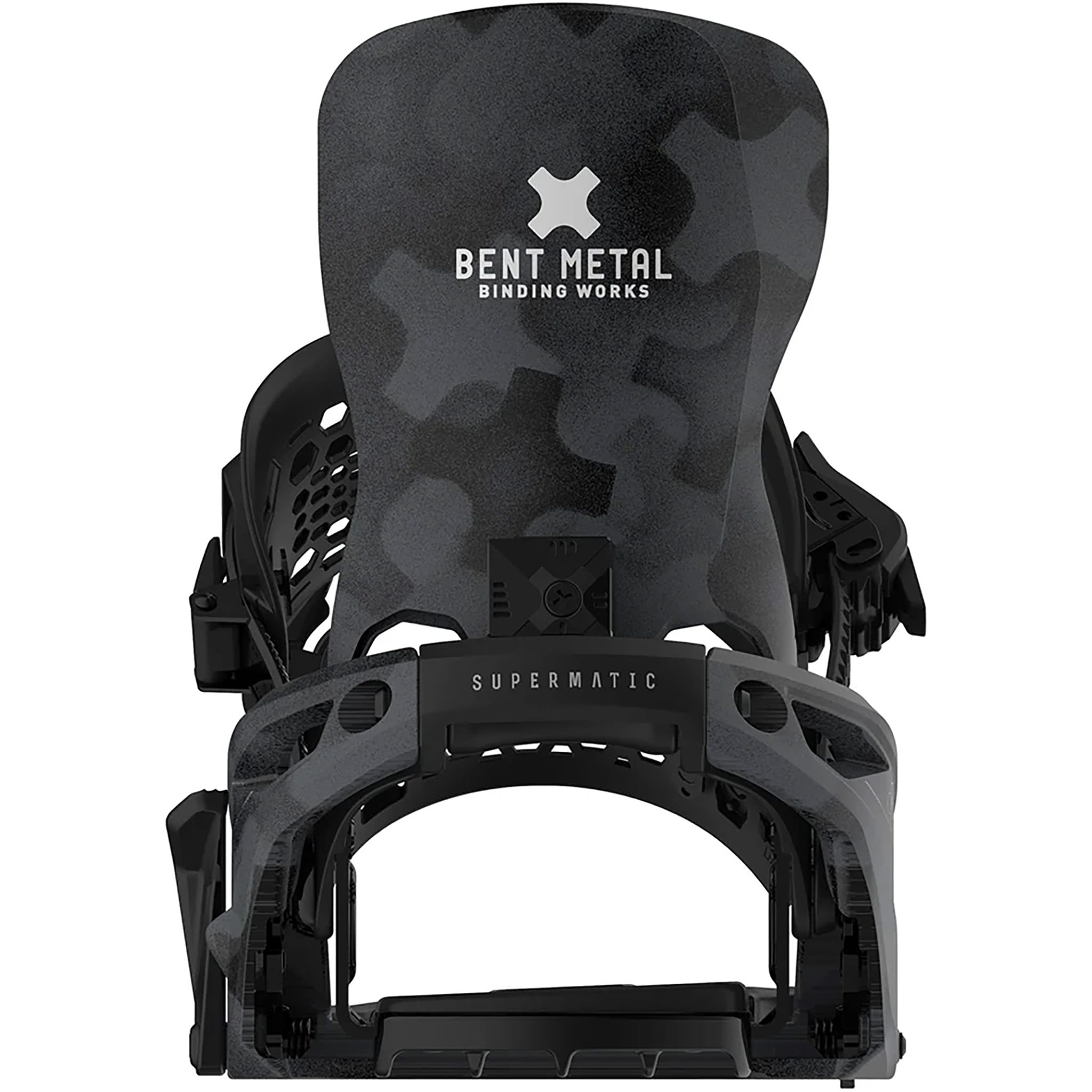 Bent Metal Lightning Supermatic Snowboard Binding Black 2026 Mens Snowboard Bindings