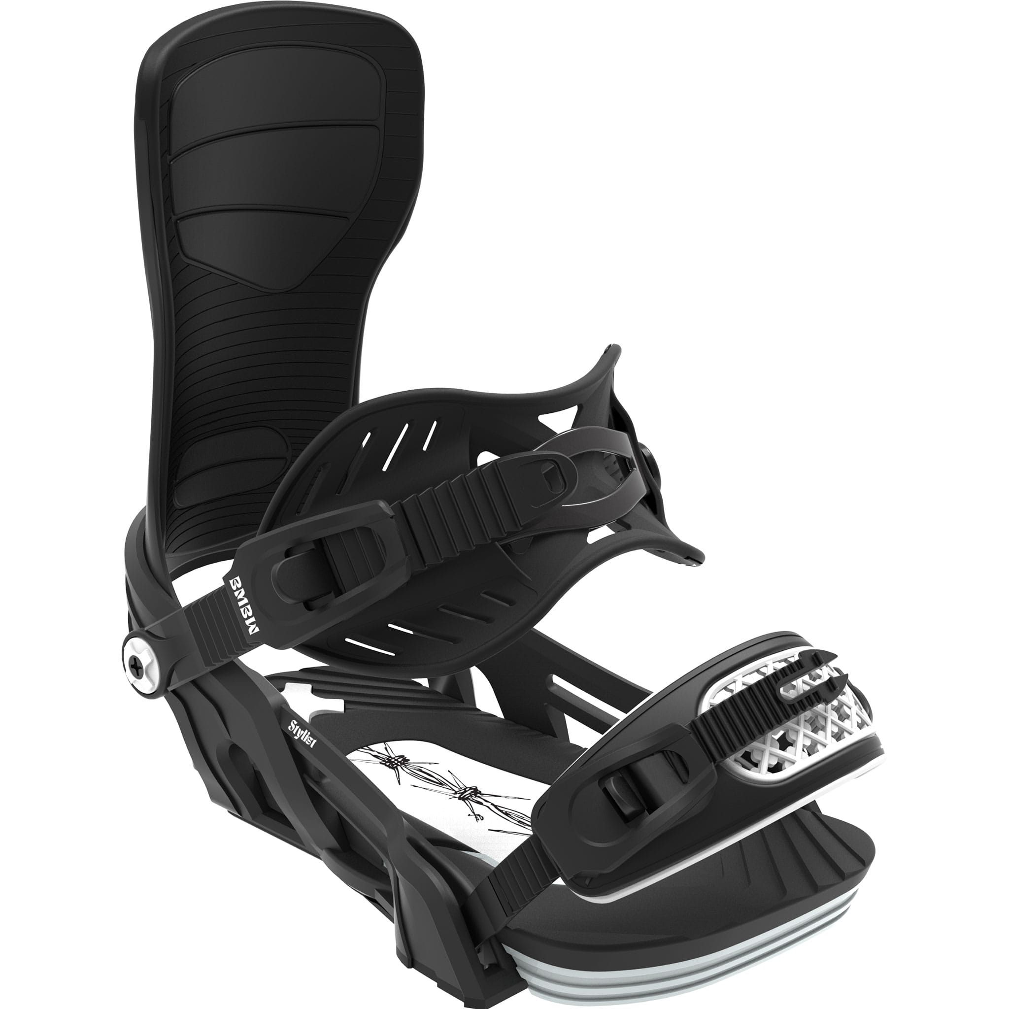 Bent Metal Stylist Snowboard Binding Black 2027 Mens Snowboard Bindings