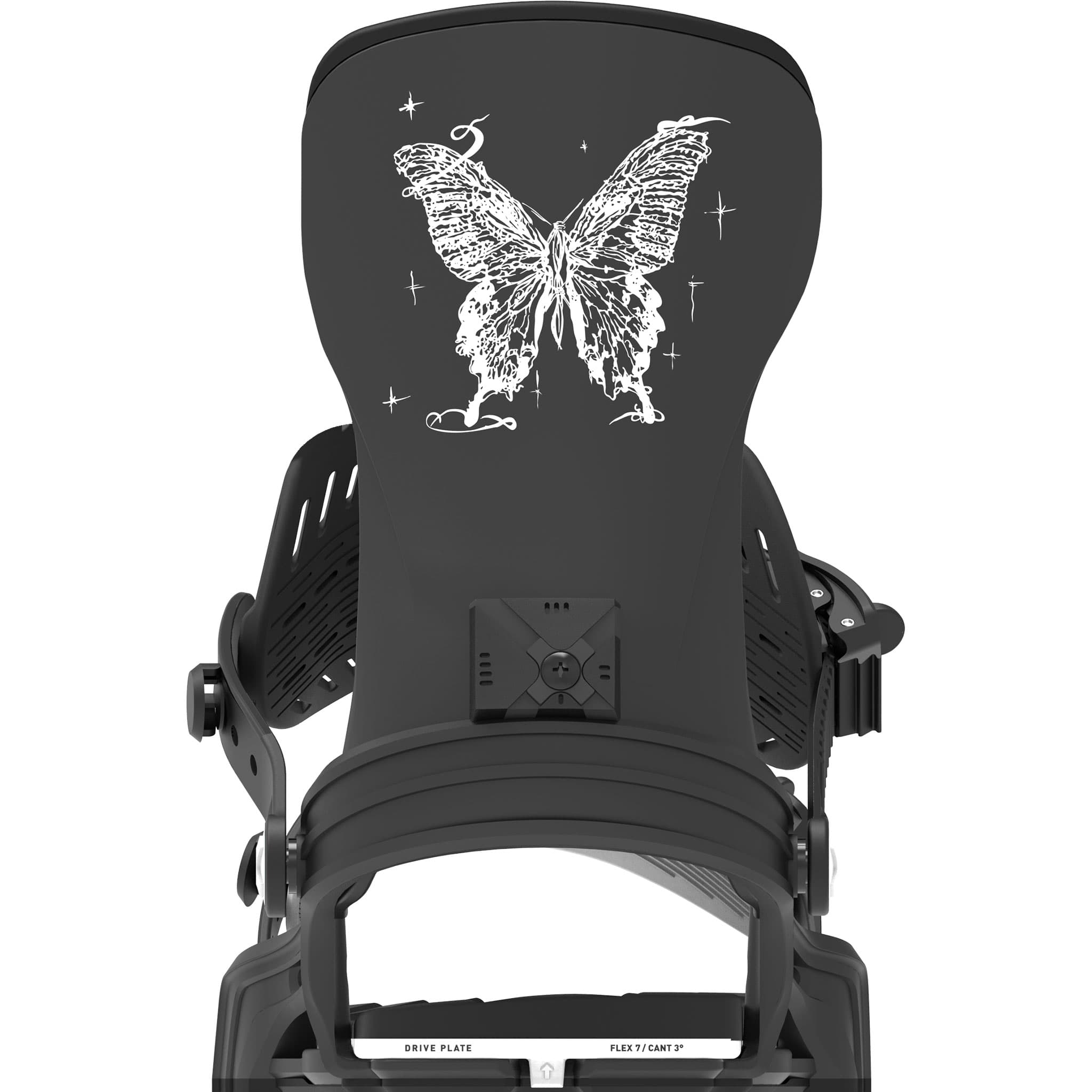 Bent Metal Stylist Snowboard Binding Black 2027 Mens Snowboard Bindings