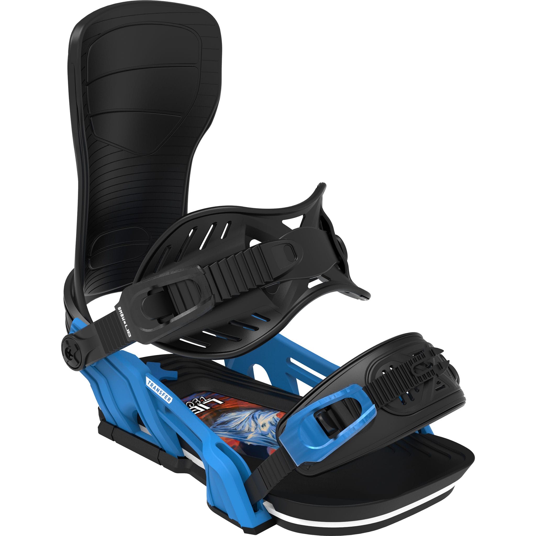 Bent Metal Transfer Snowboard Binding Blue Black 2027 Mens Snowboard Bindings