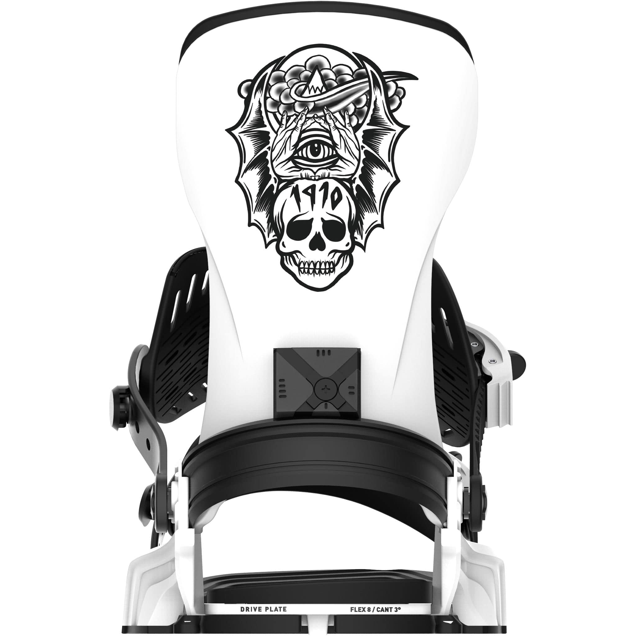 Bent Metal Transfer Snowboard Binding White 2025 Mens Bindings