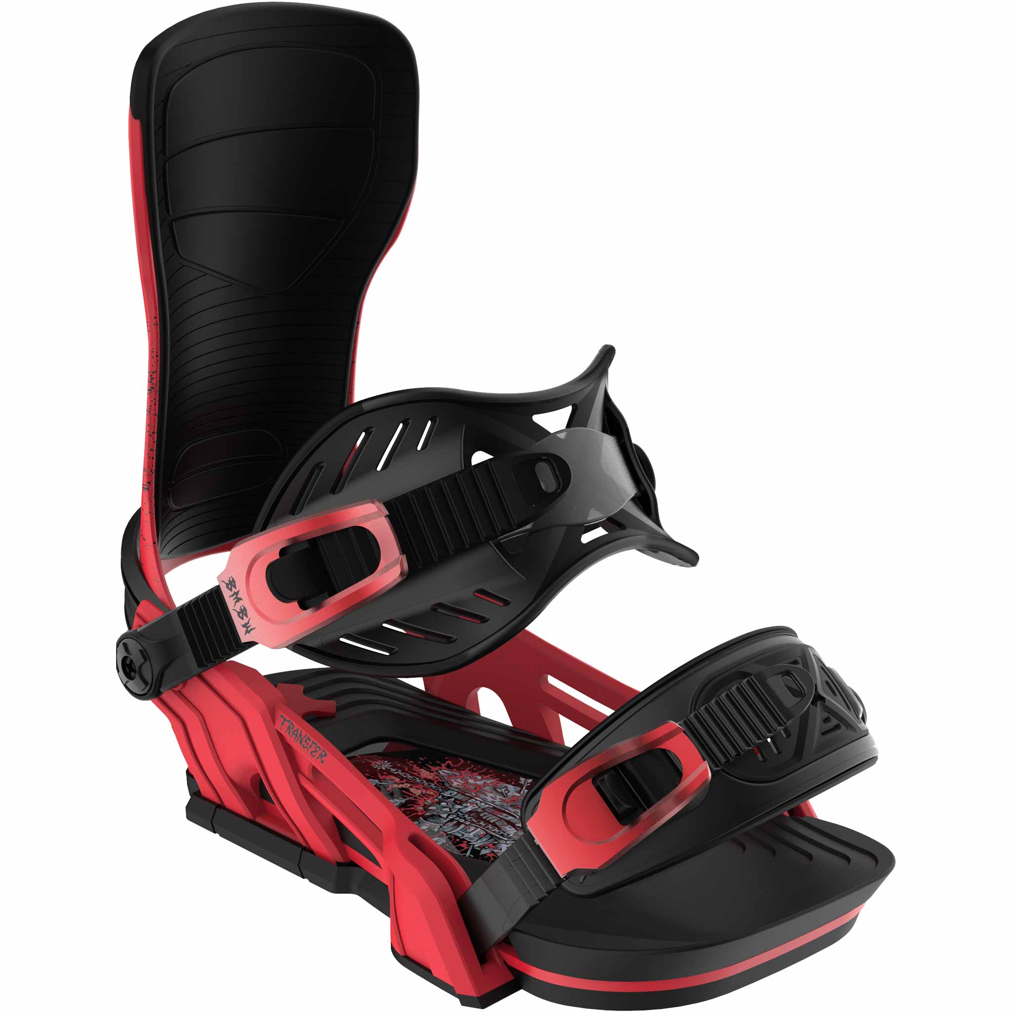 Bent Metal X Lib Tech Transfer Snowboard Binding Red 2026 Mens Bindings