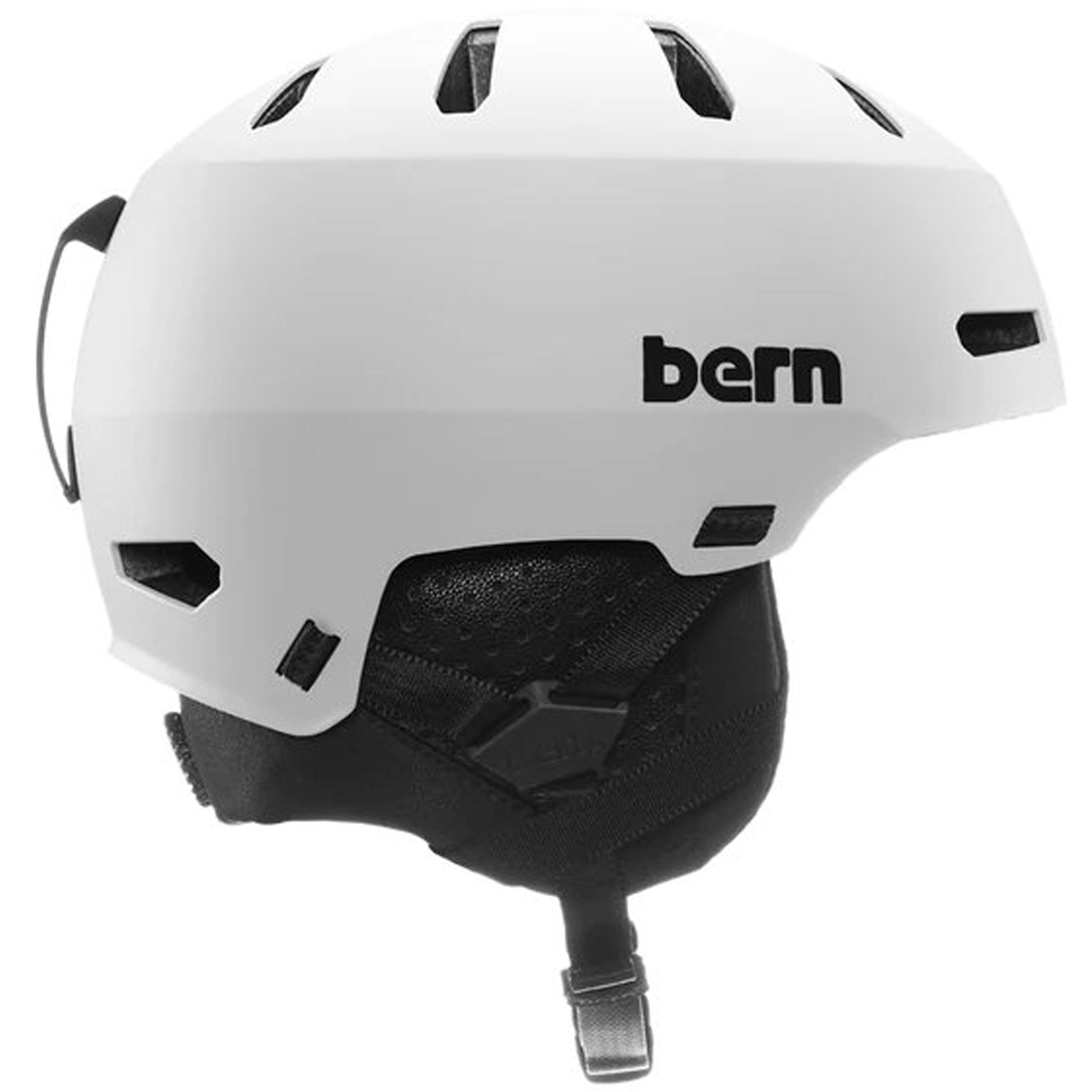 Bern Macon 2.0 MIPS AF with Stealth Slider Matte White 2025 Snowboard Helmet