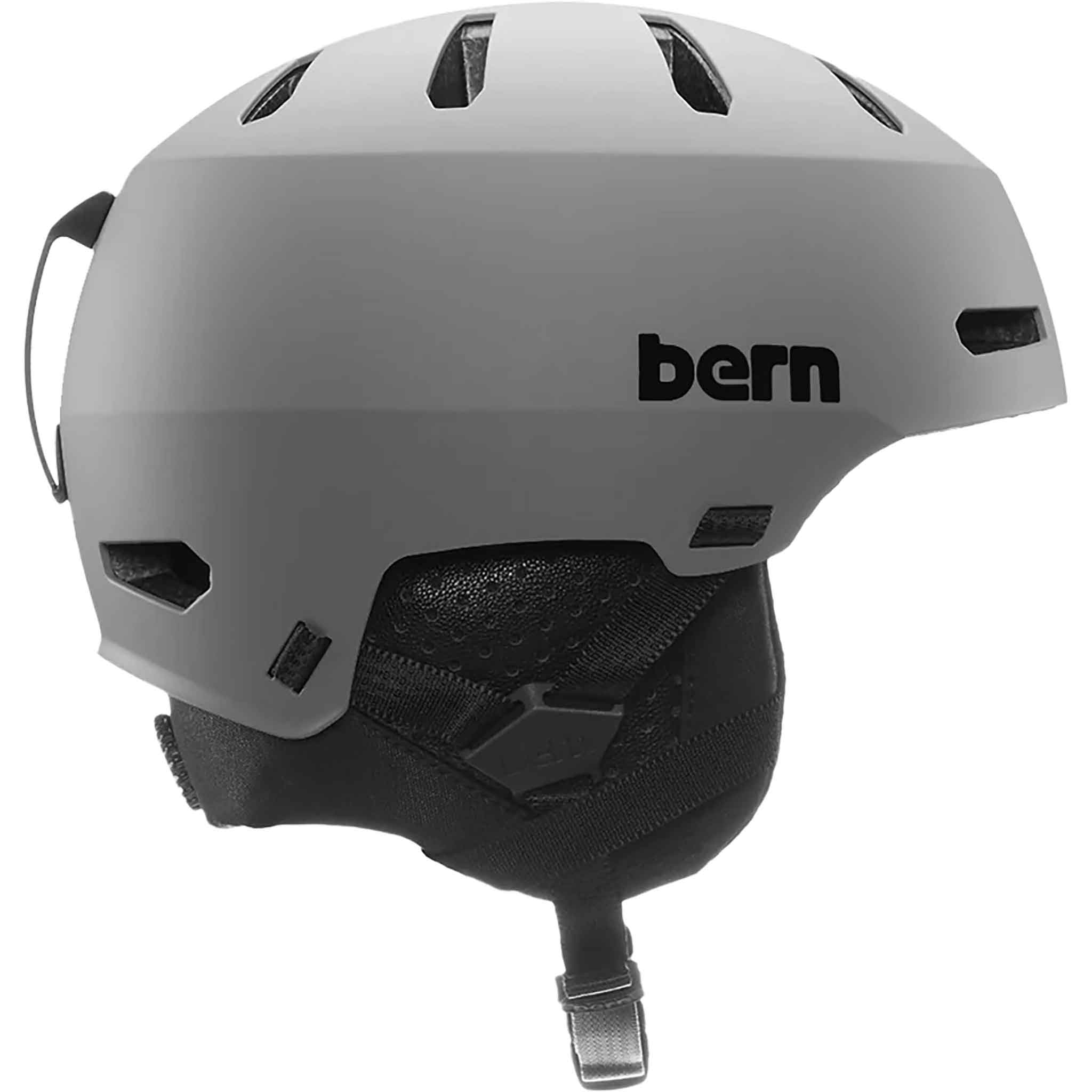 Bern Macon 2.0 MIPS Matte Grey – Snowboard Helmet - Sanction Skate