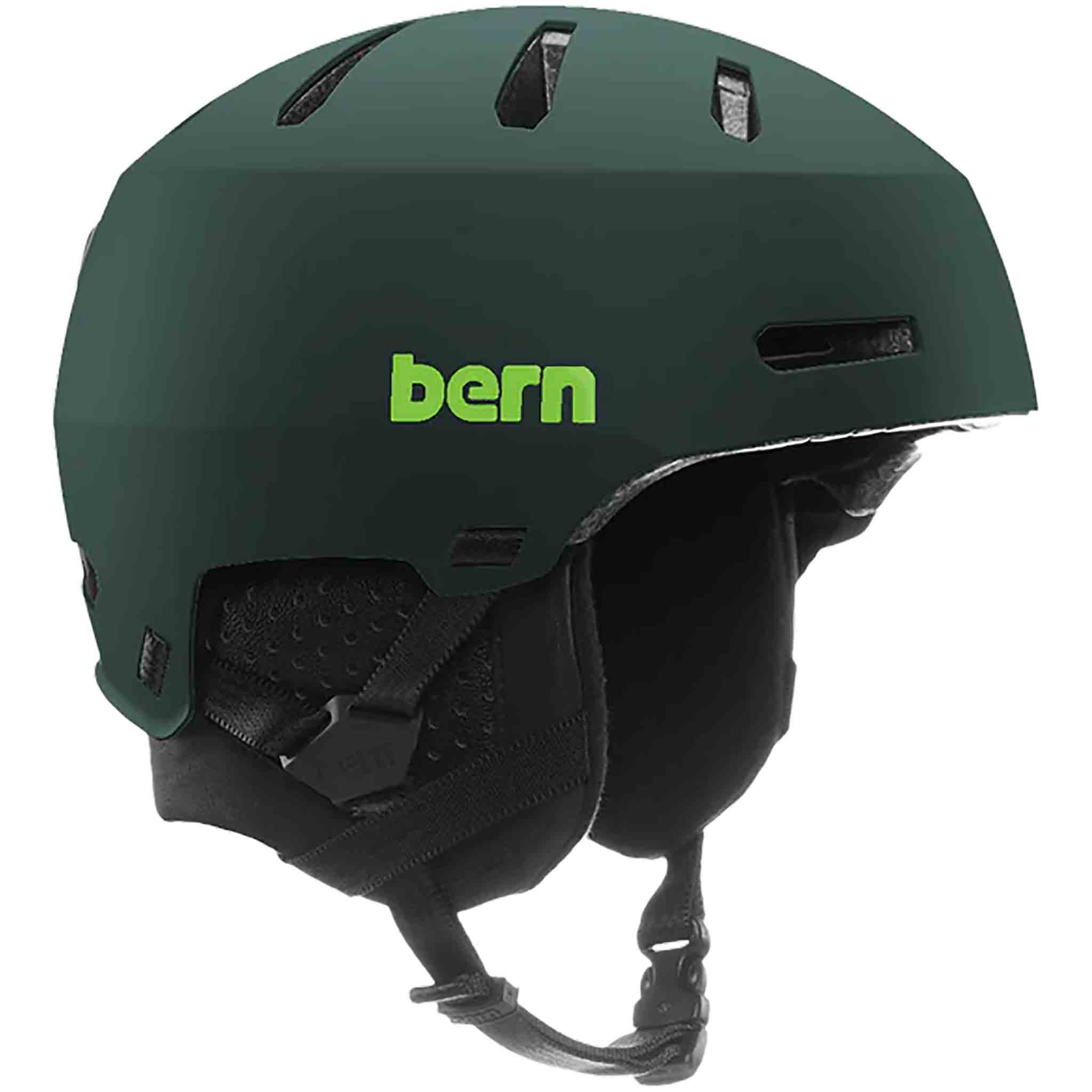 Bern Macon 2.0 MIPS with Stealth Slider Matte Forest 2025 Snowboard Helmet