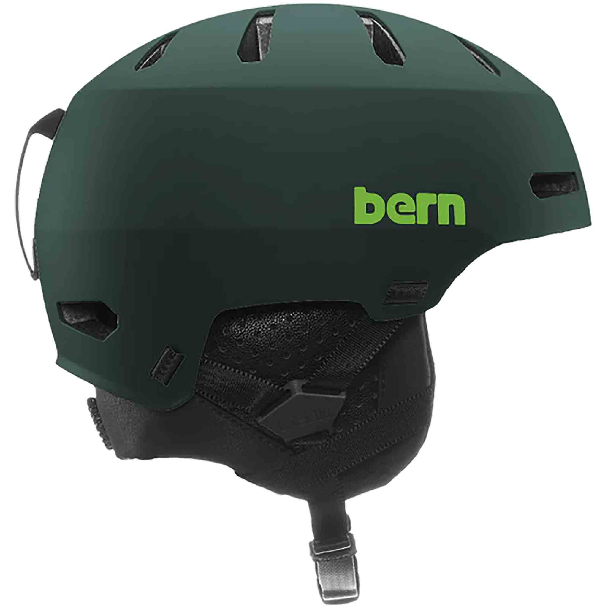 Bern Macon 2.0 MIPS with Stealth Slider Matte Forest 2025 Snowboard Helmet