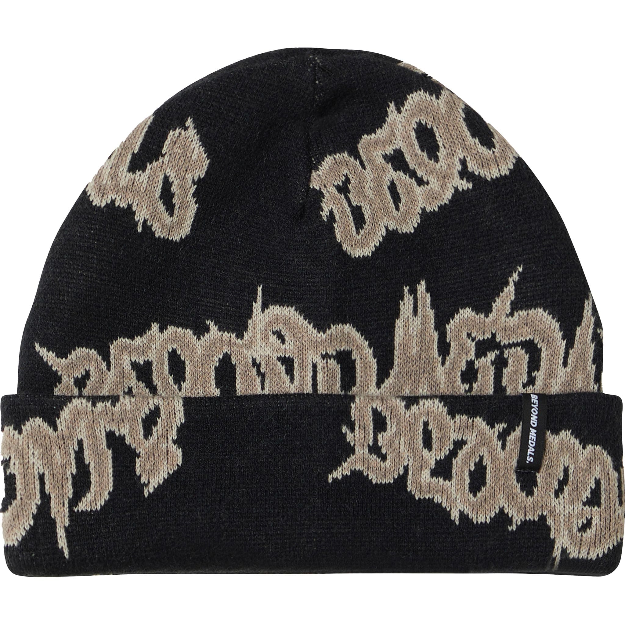 Beyond Medals 90's Spike Beanie Black Beanie