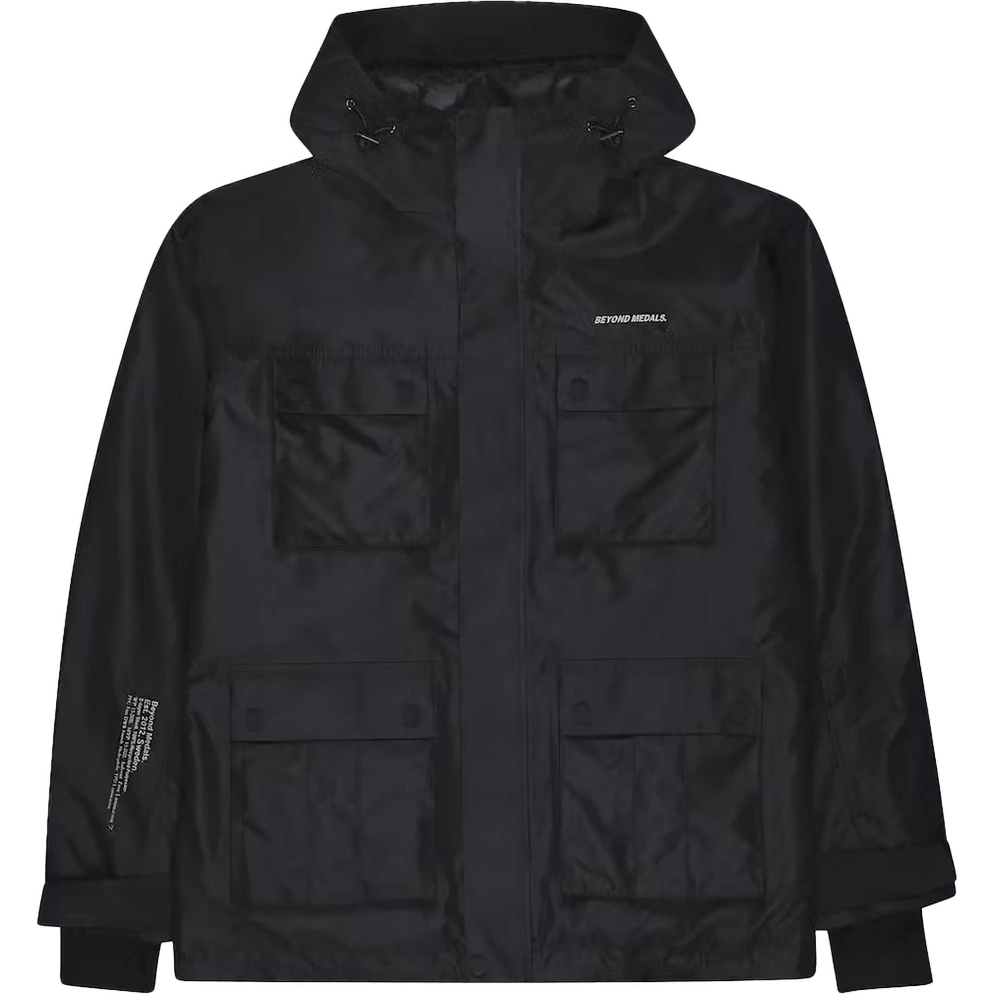 Beyond Medals Cargo Jacket 15k Black 2024 Mens Snowboard Coat