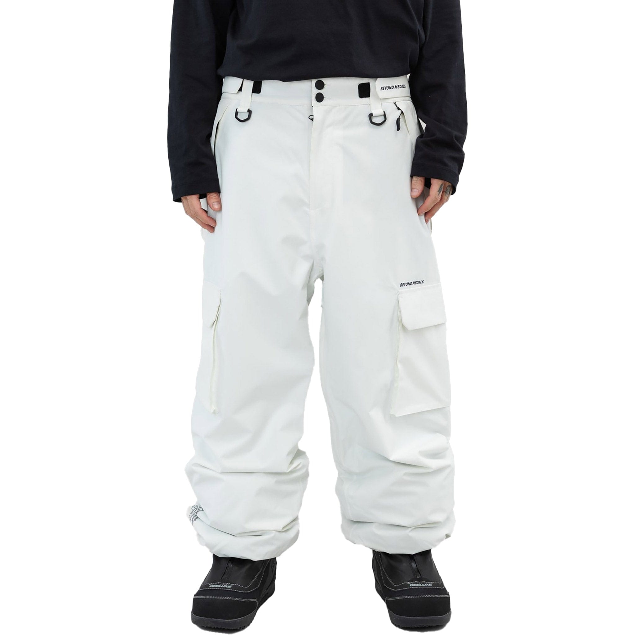 Beyond Medals Cargo Pant 2L White Mens Snowboard Pants