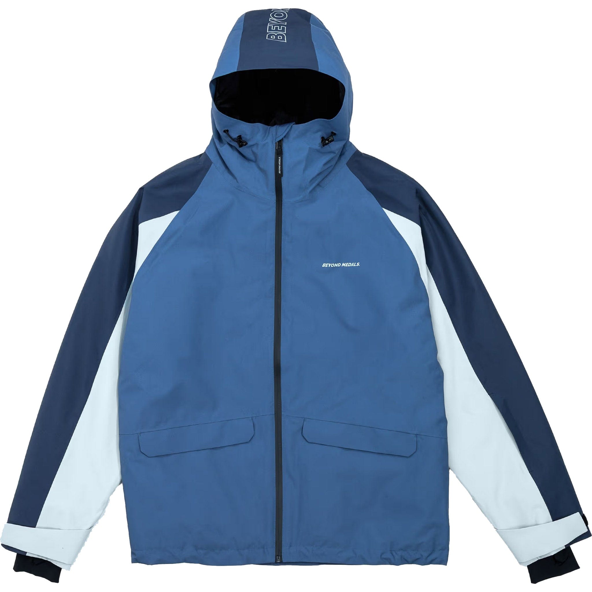 Beyond Medals Nostalgia Jacket 2L Blue Mens Snowboard Coat