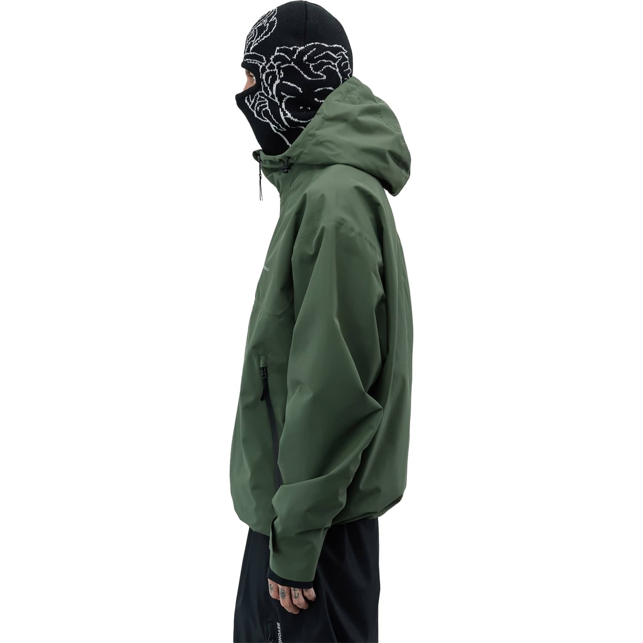 Beyond Medals Park Jacket Dark Green Mens Snowboard Coat