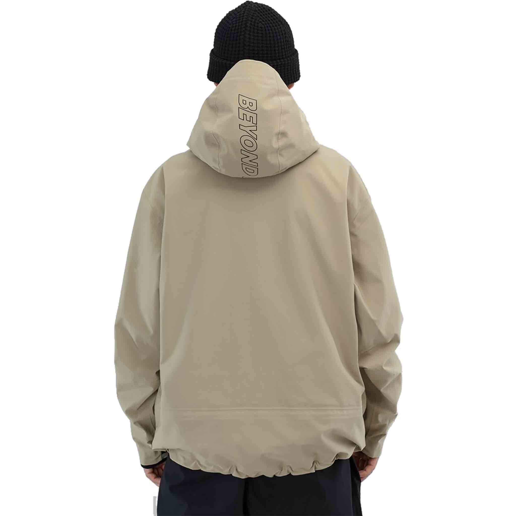 Beyond Medals Pro Tech Jacket 3L Beige Mens Snowboard Coat