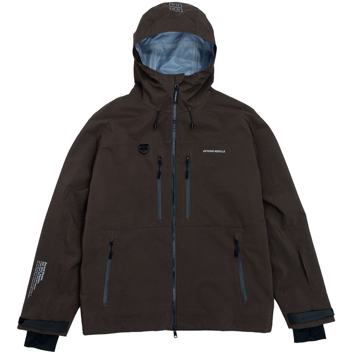 Beyond Medals Pro Tech Jacket 3L Brown Mens Snowboard Jackets