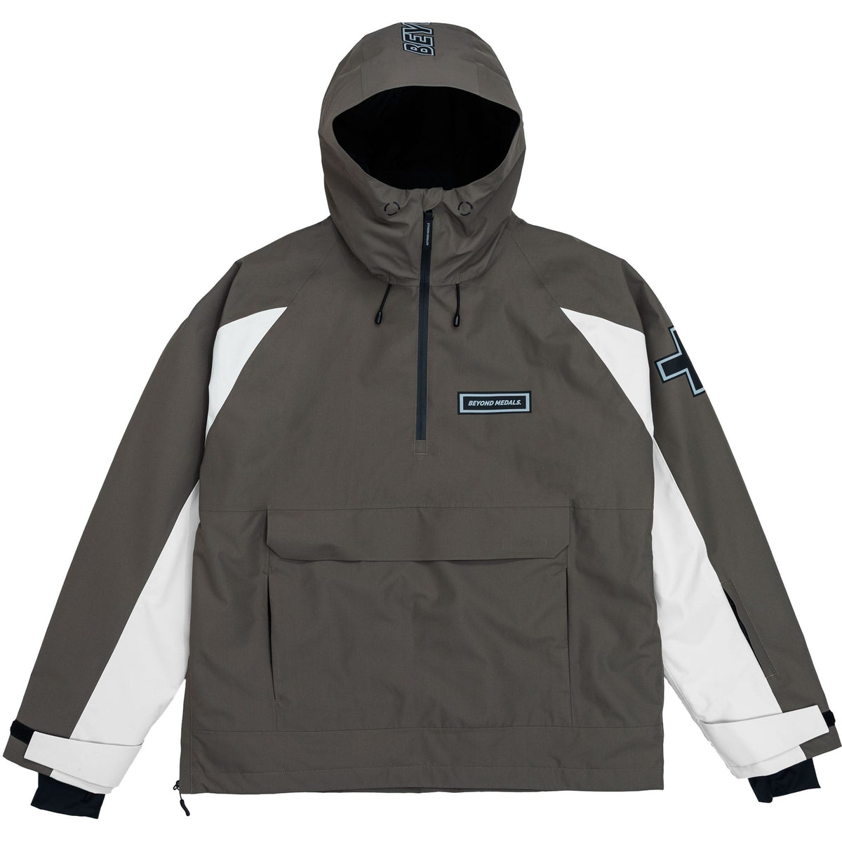 Beyond Medals Retro Anorak 2L Dark Brown Mens Snowboard Jackets