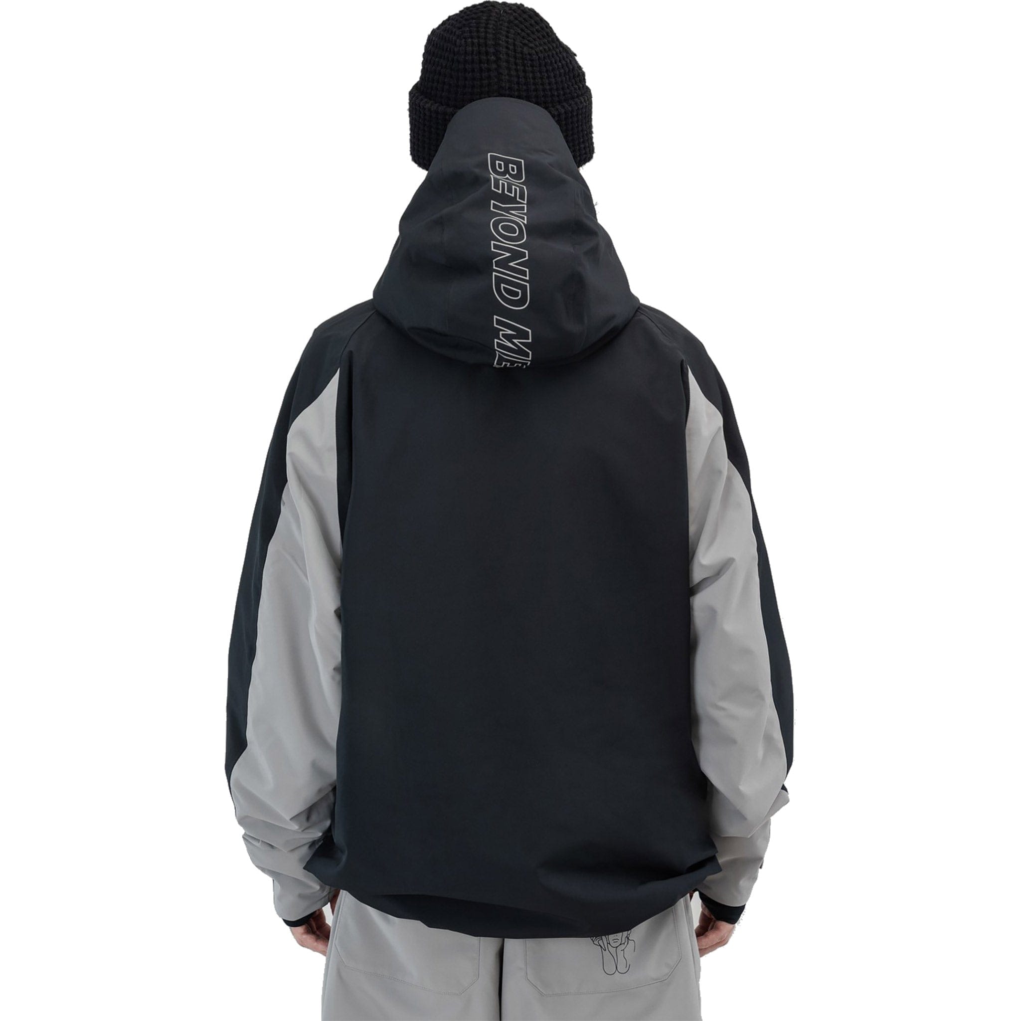 Beyond Medals Retro Anorak Jacket 2L Black Mens Snowboard Coat