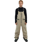 Beyond Medals Tech Bib 3L Beige Mens Snowboard Pants