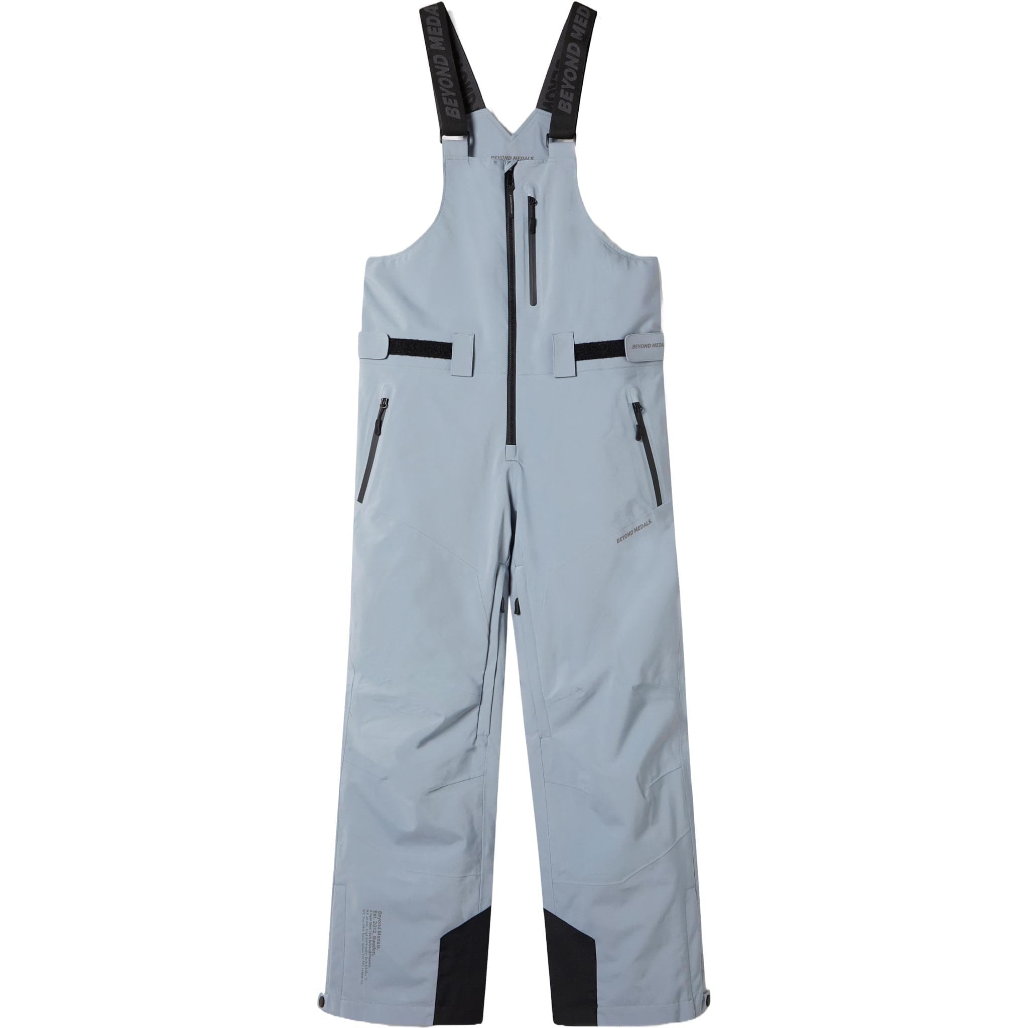 Beyond Medals Tech Bib 3L Grey Mens Snowboard Pants