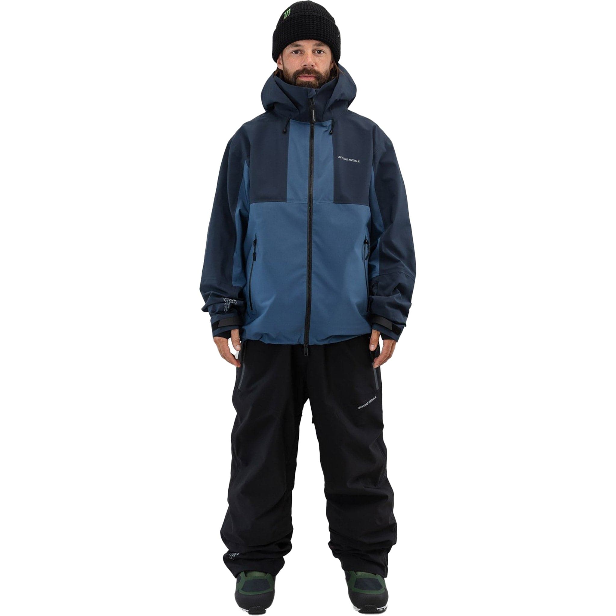 Beyond Medals Tech Jacket 3L Blue Mens Snowboard Coat