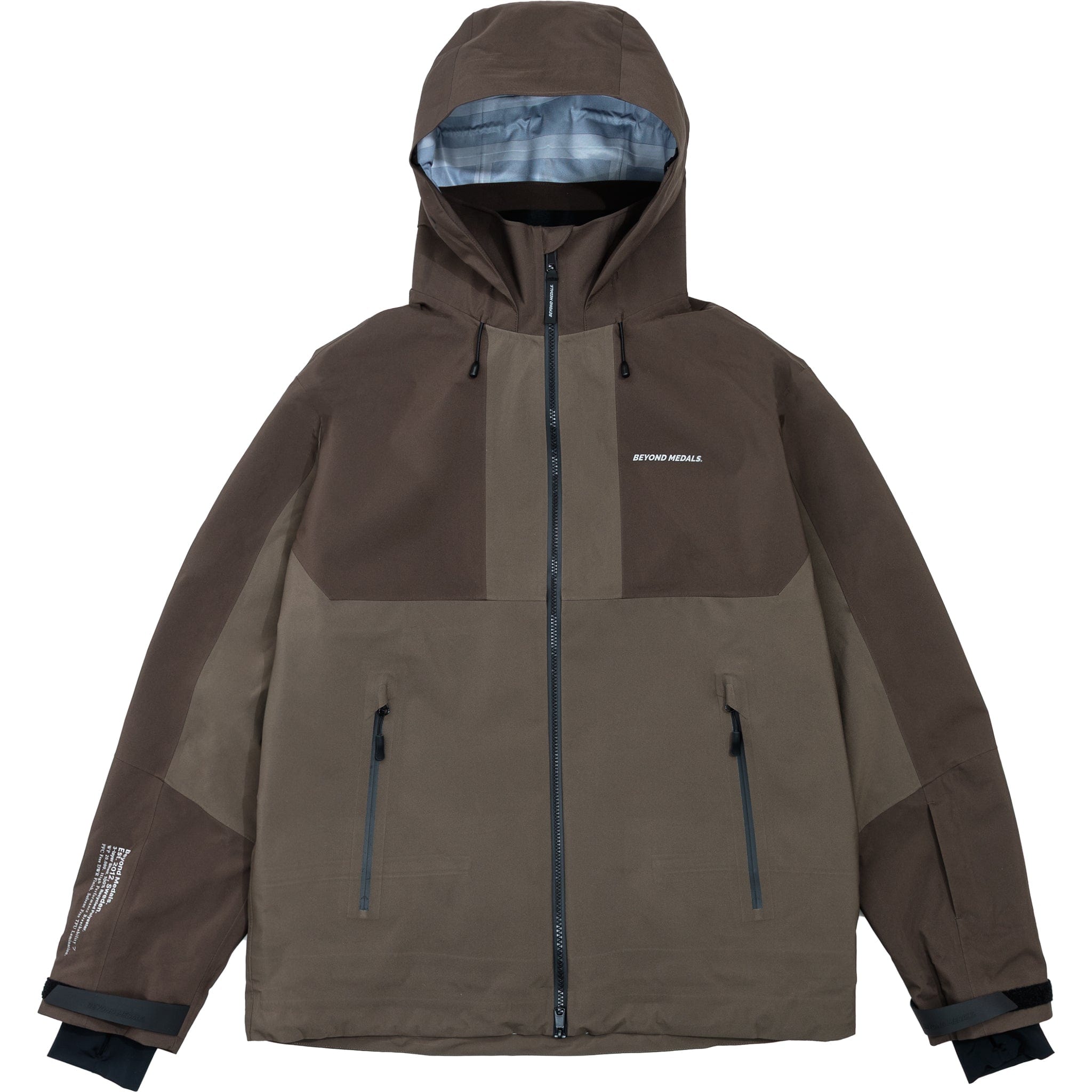 Beyond Medals Tech Jacket 3L Brown Mens Snowboard Coat