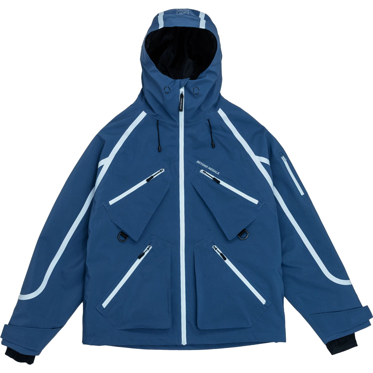 Beyond Medals X Jacket Taped 3L Blue Mens Snowboard Jackets