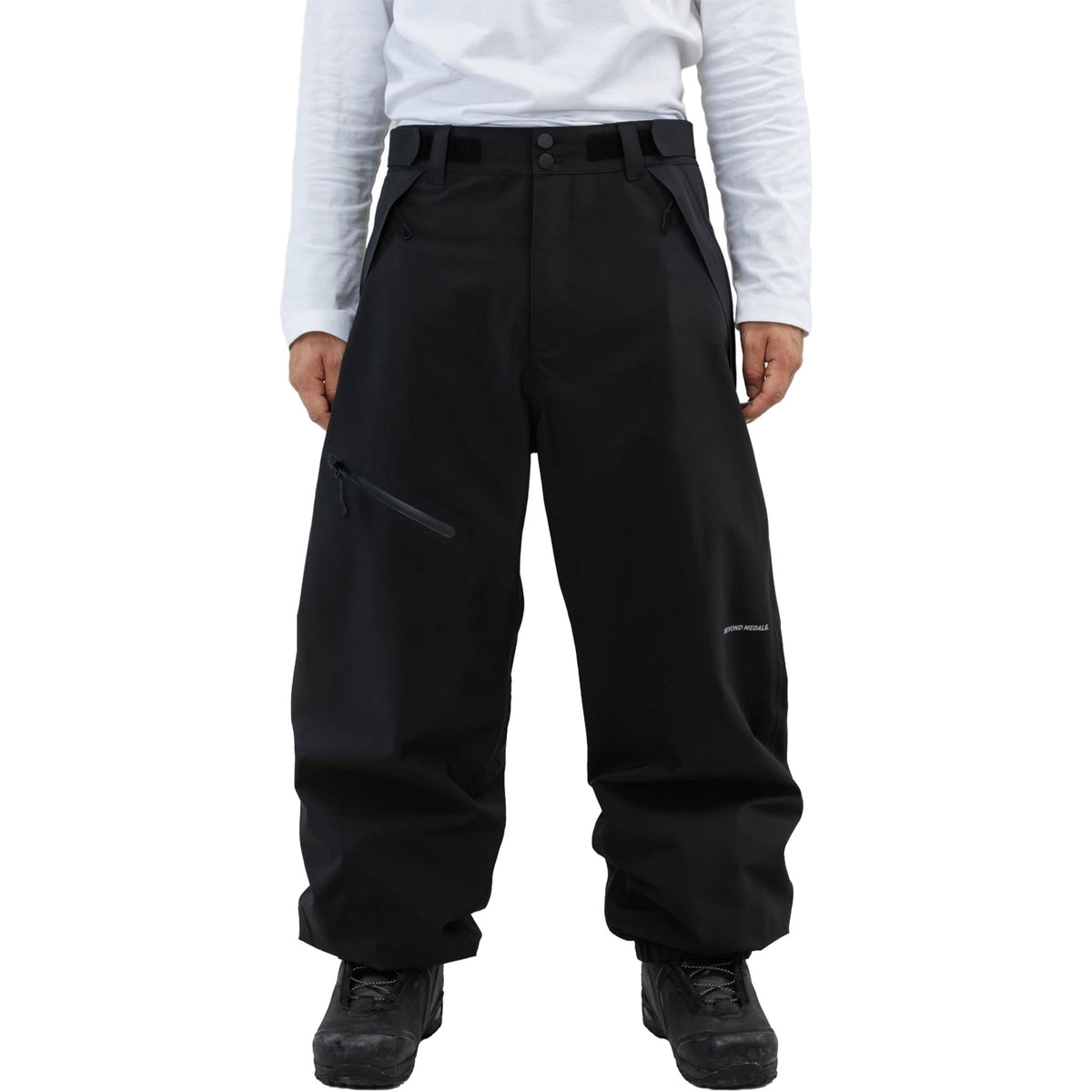 Beyond Medals X Pant 3L Black Mens Snowboard Pants