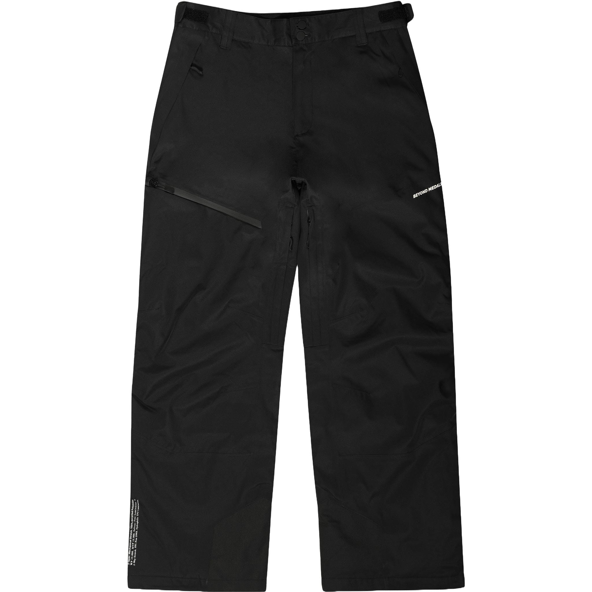 Beyond Medals Zip Pants 2L Black Mens Snowboard Pants