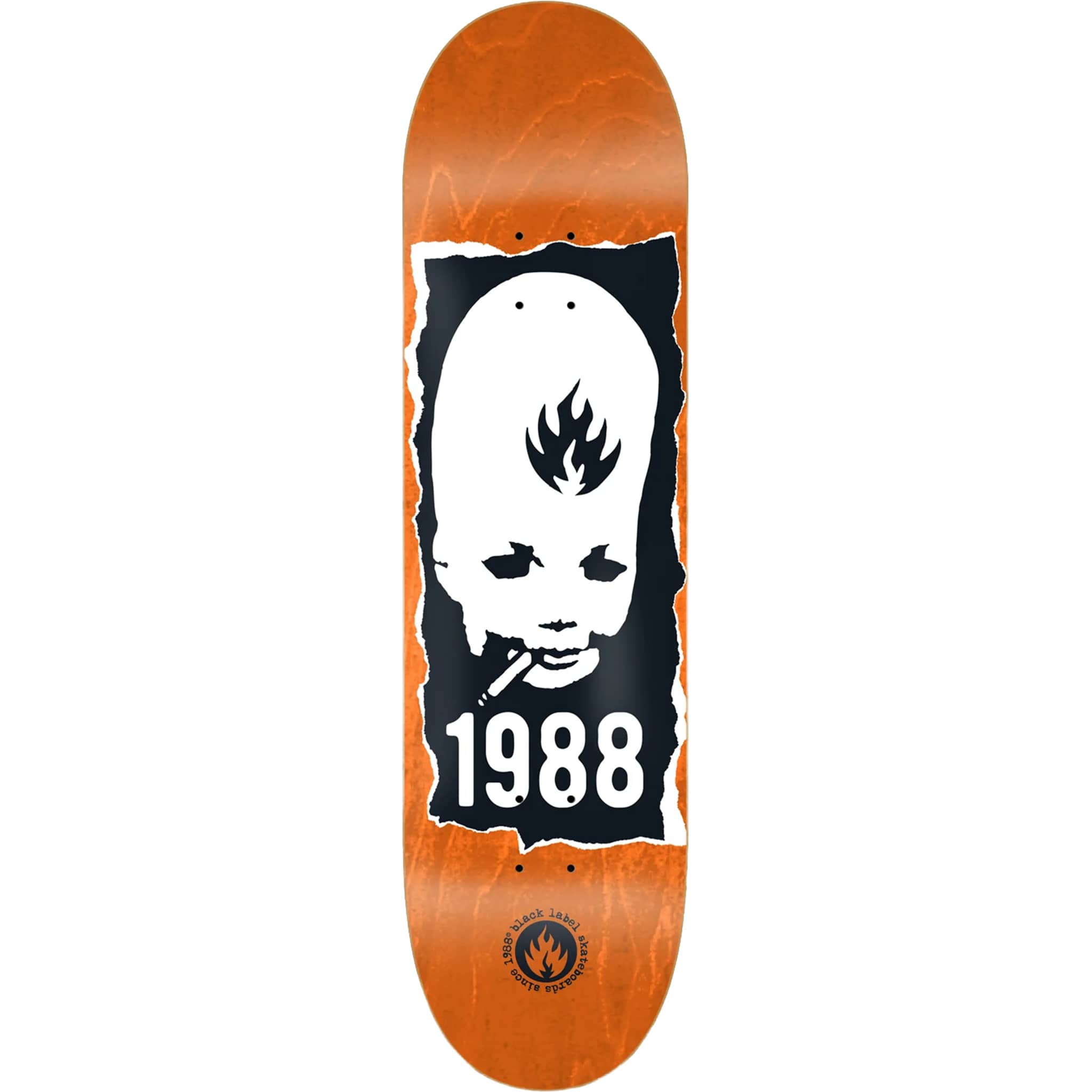 Black Label Thumbhead Torn Skateboard Deck 8.5" Skateboard