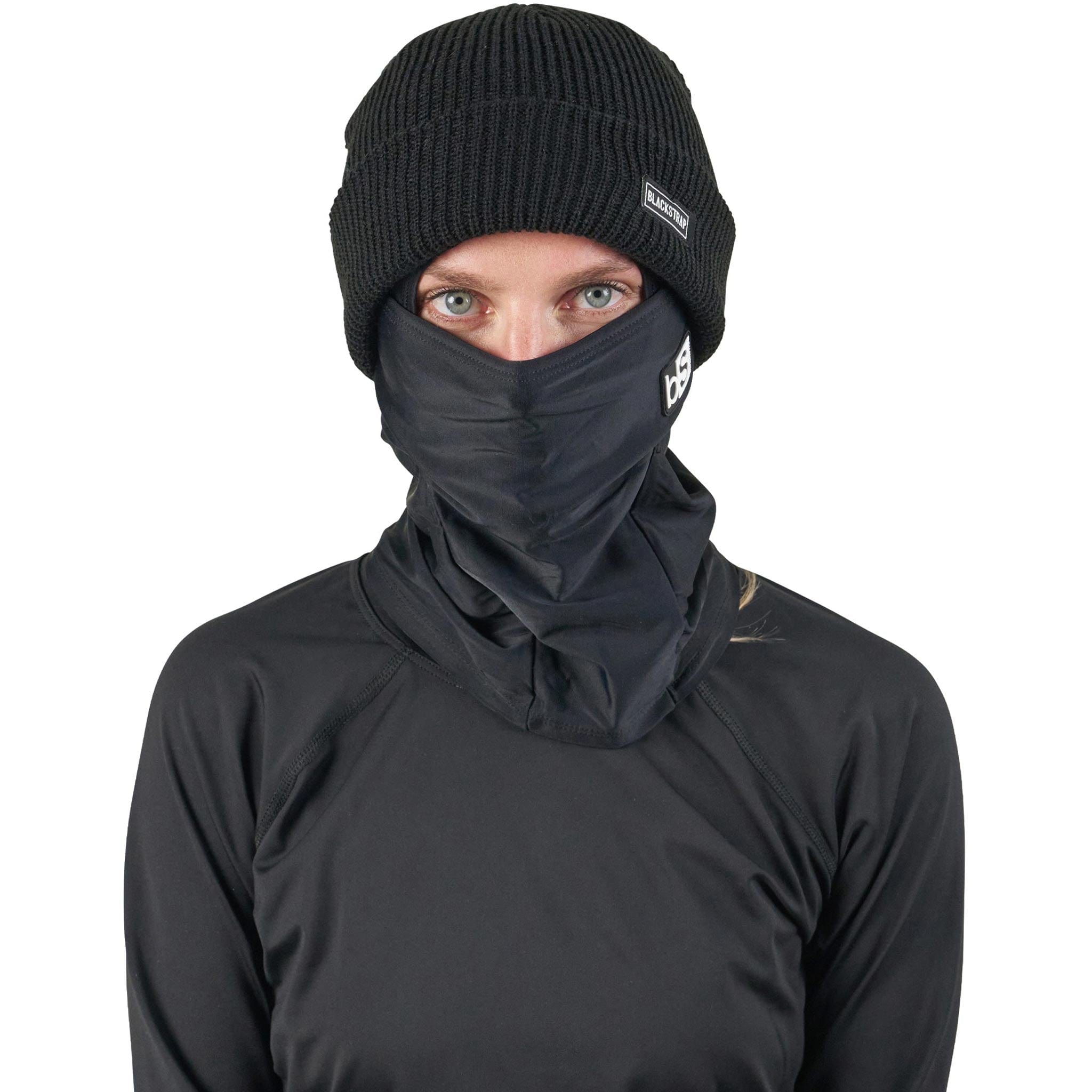 Blackstrap Hood Black Facemask