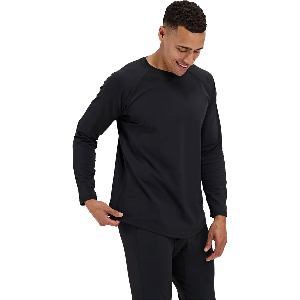 Blackstrap Skyliner Crewneck Black 2027 Mens Thermal
