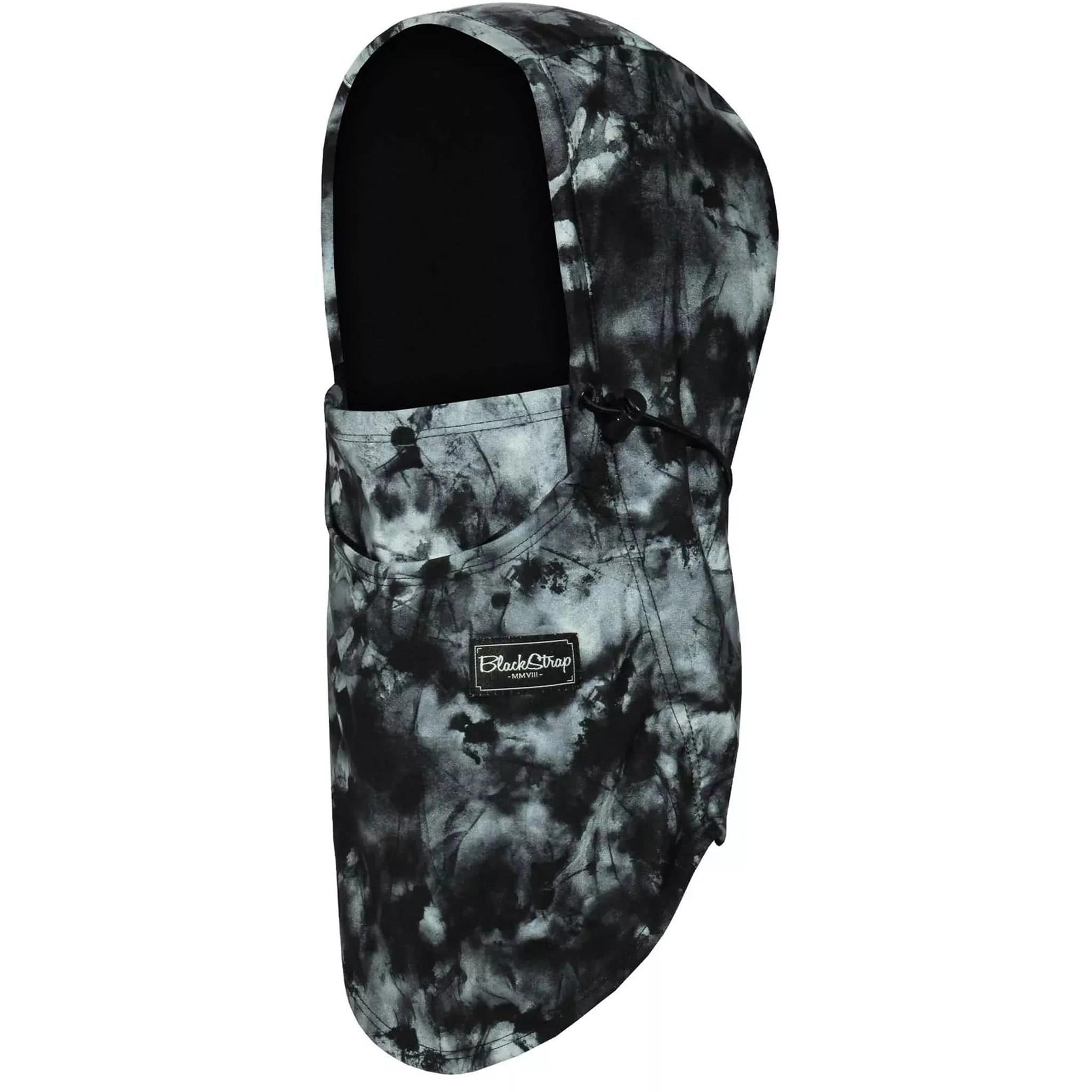 Blackstrap Team Hood Tie Dye Black Facemask