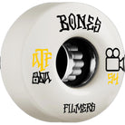 Bones ATF Filmers 54mm 80A Wheels White Skateboard Wheels