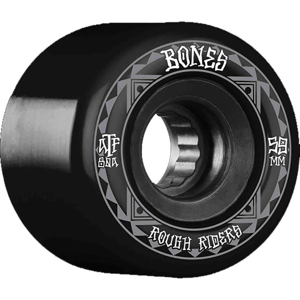 Bones ATF Rough Rider Runners 80a 59mm Black Skateboard Wheels Skateboard Wheels