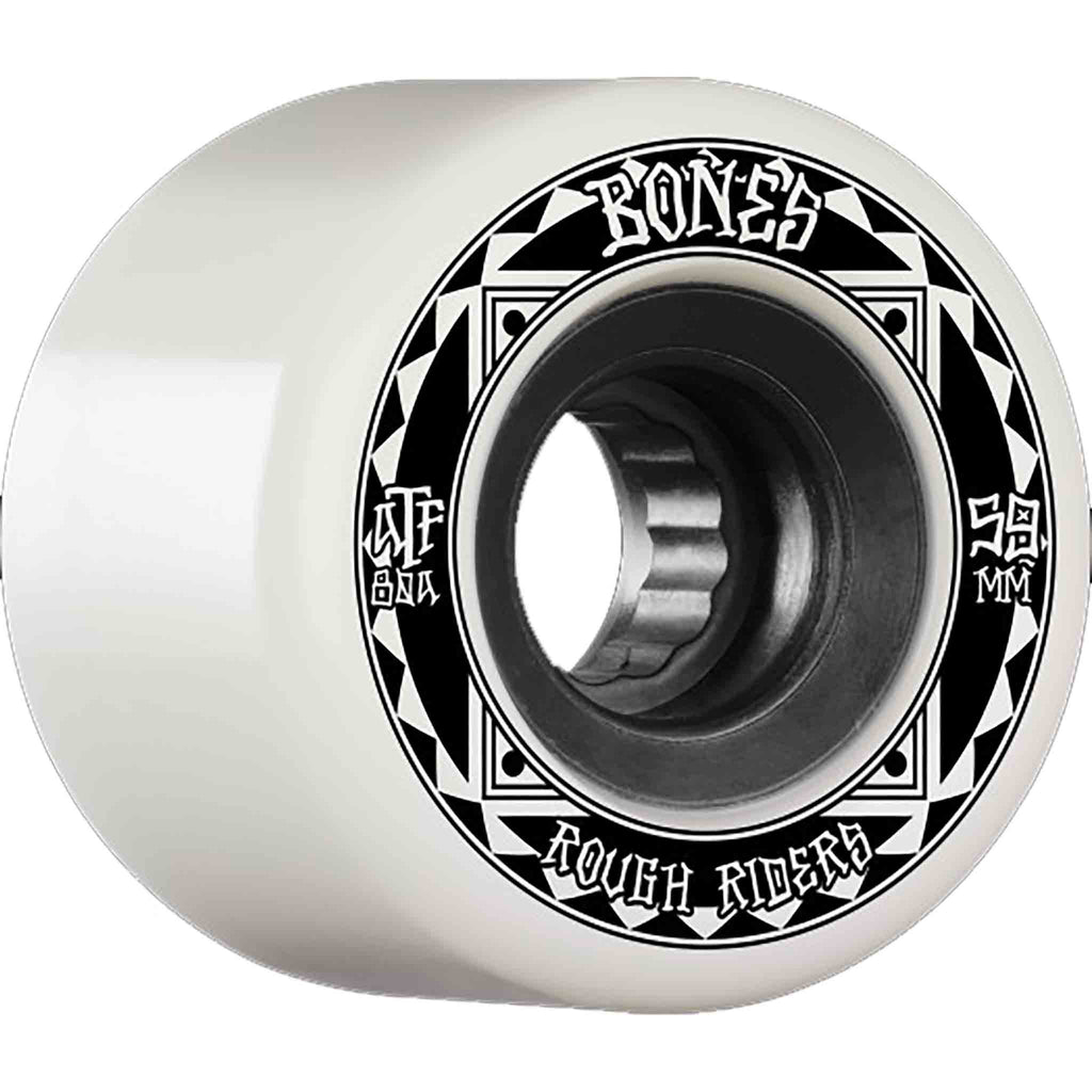 Bones ATF Rough Rider Runners 80a 59mm White Skateboard Wheels Skateboard Wheels